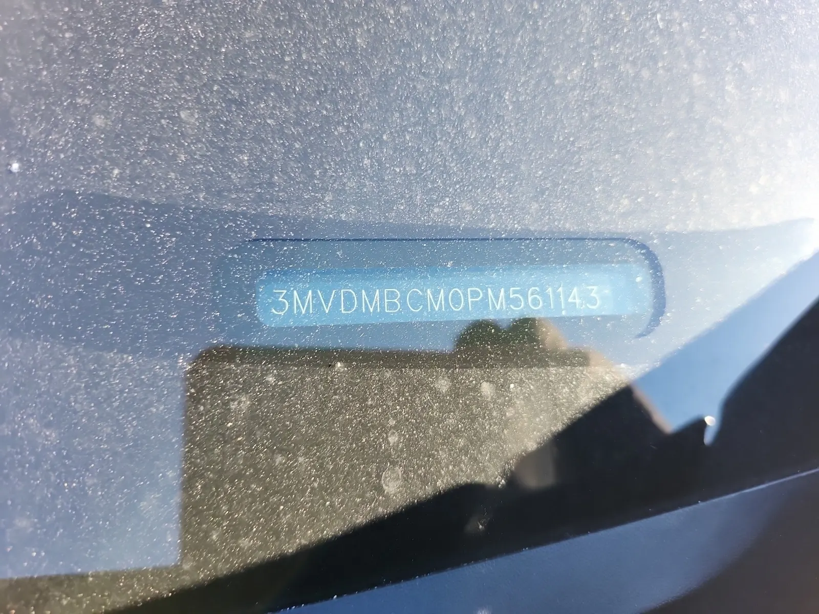 Dash VIN Plate Photo
