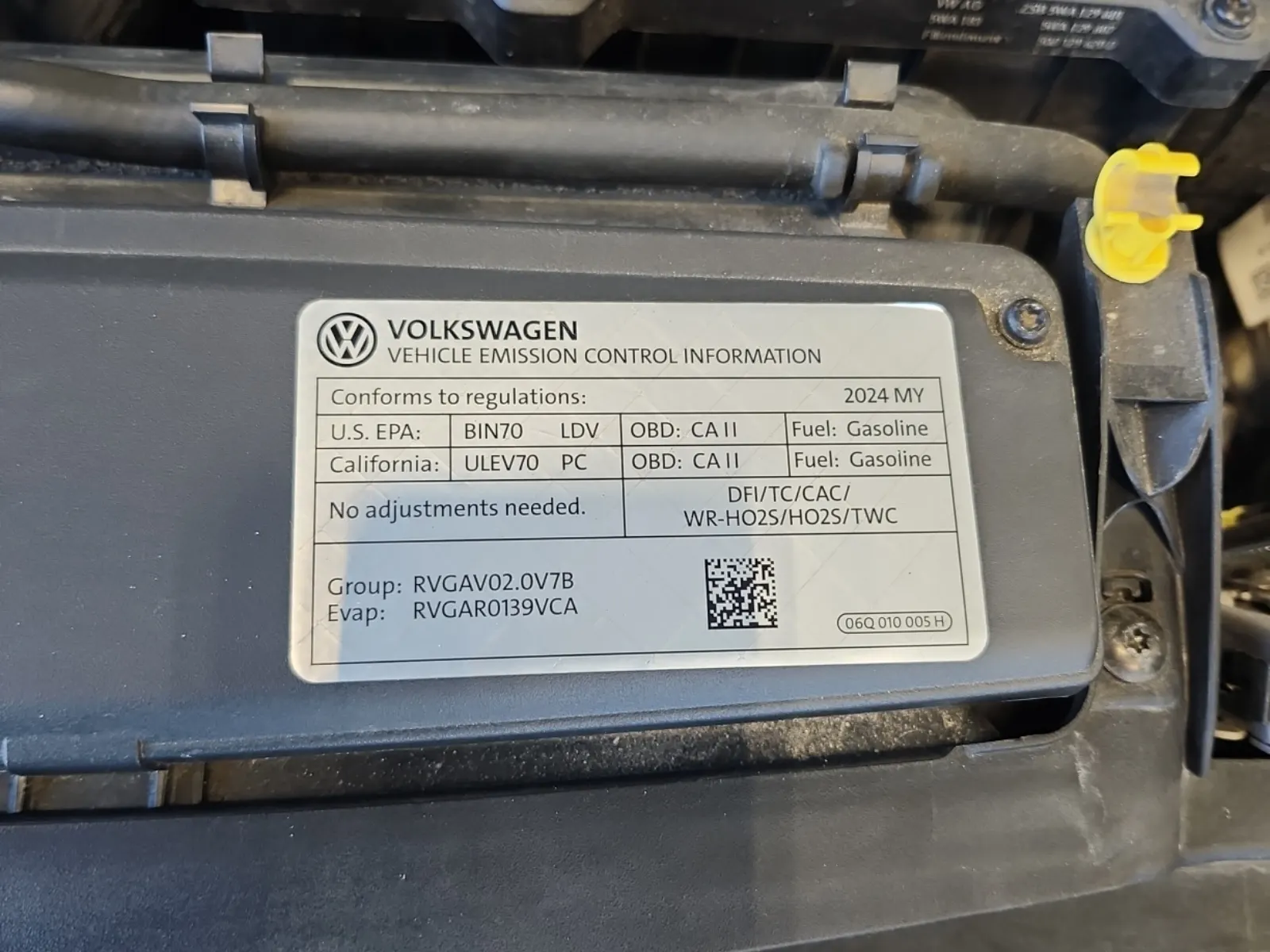 Emission Sticker Photo