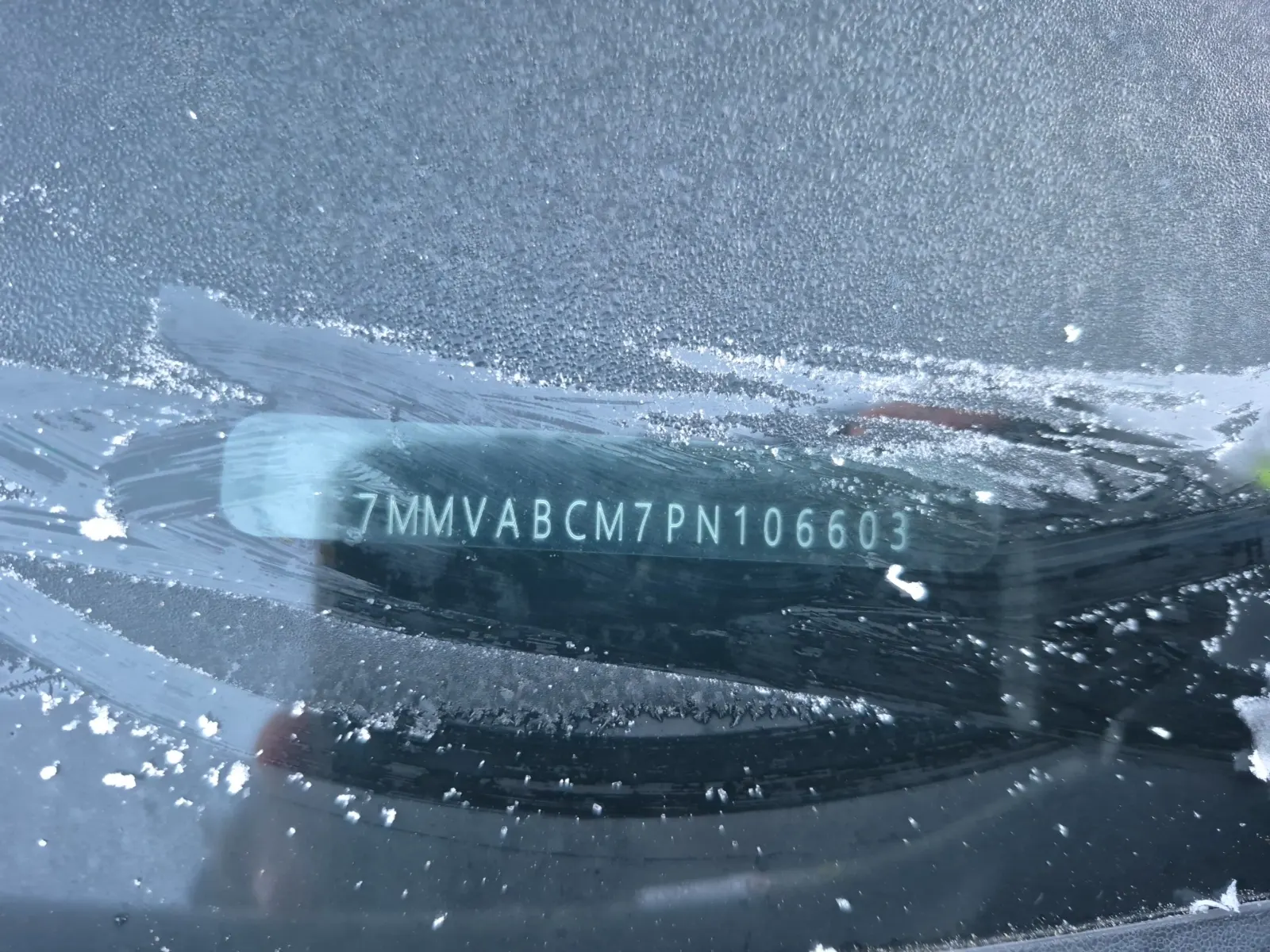 Dash VIN Plate Photo