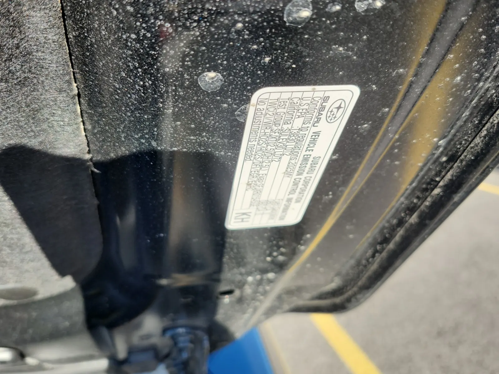 Emission Sticker Photo