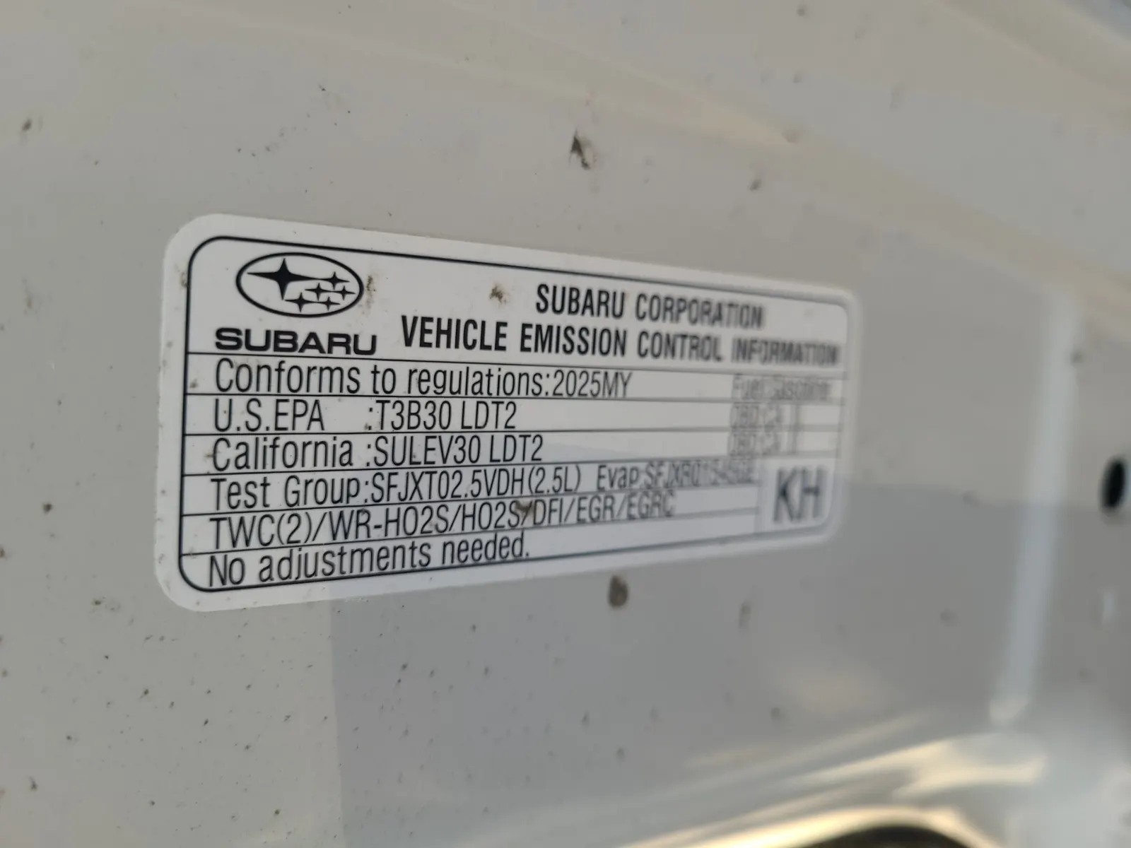 Emission Sticker Photo