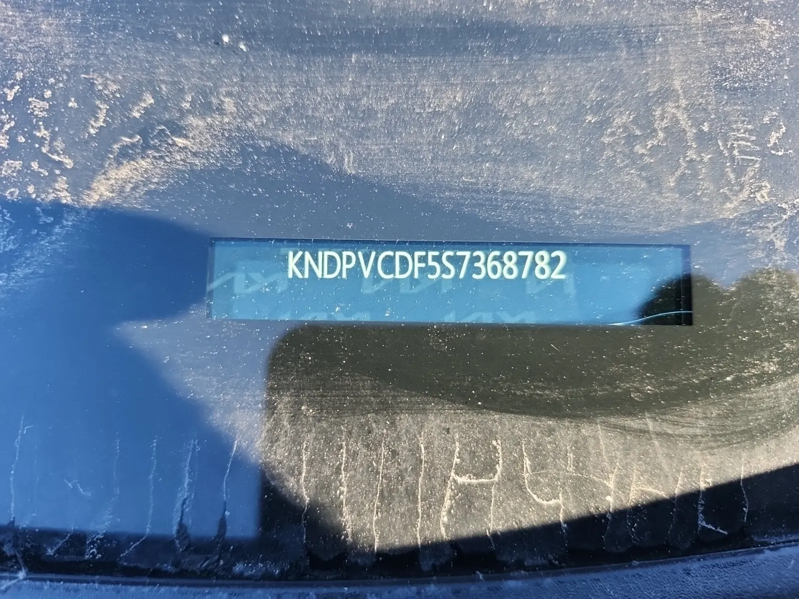Dash VIN Plate Photo