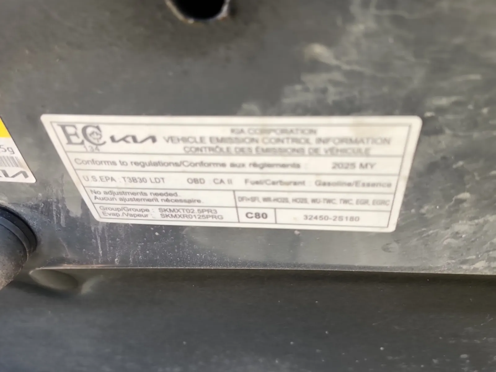 Emission Sticker Photo