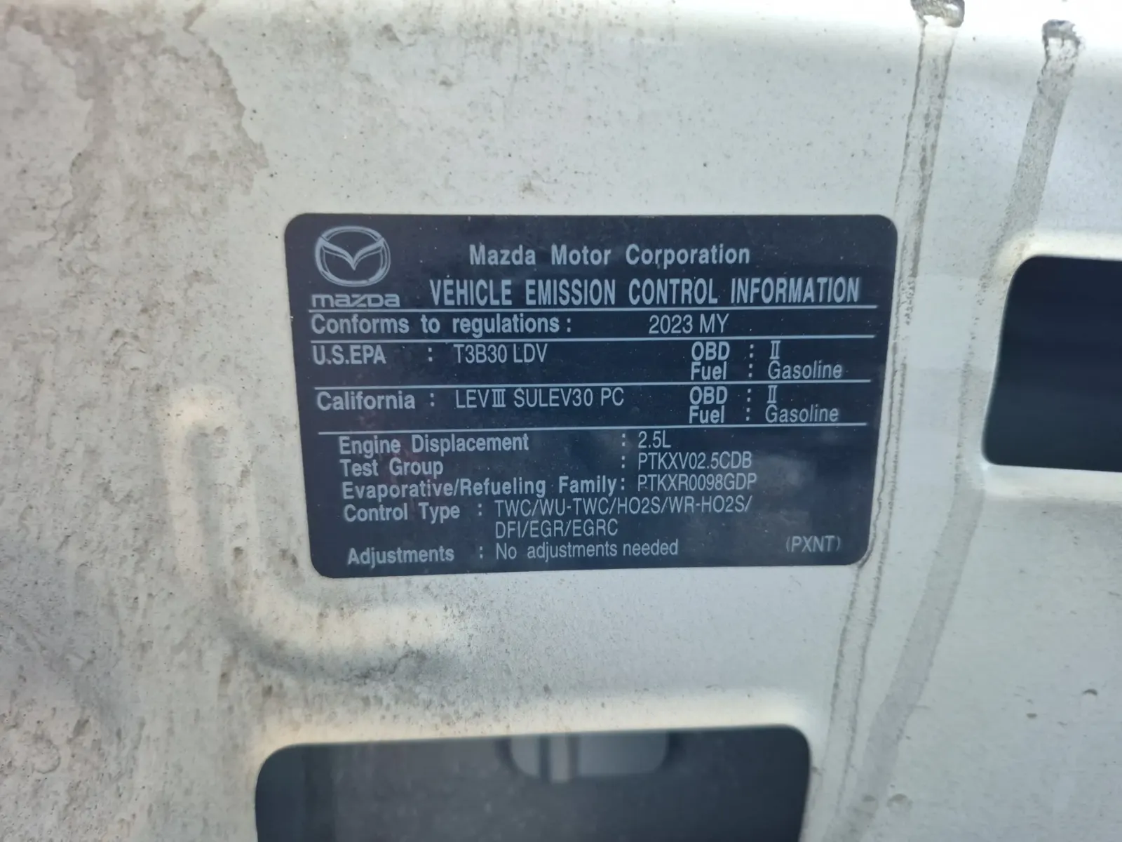 Emission Sticker Photo