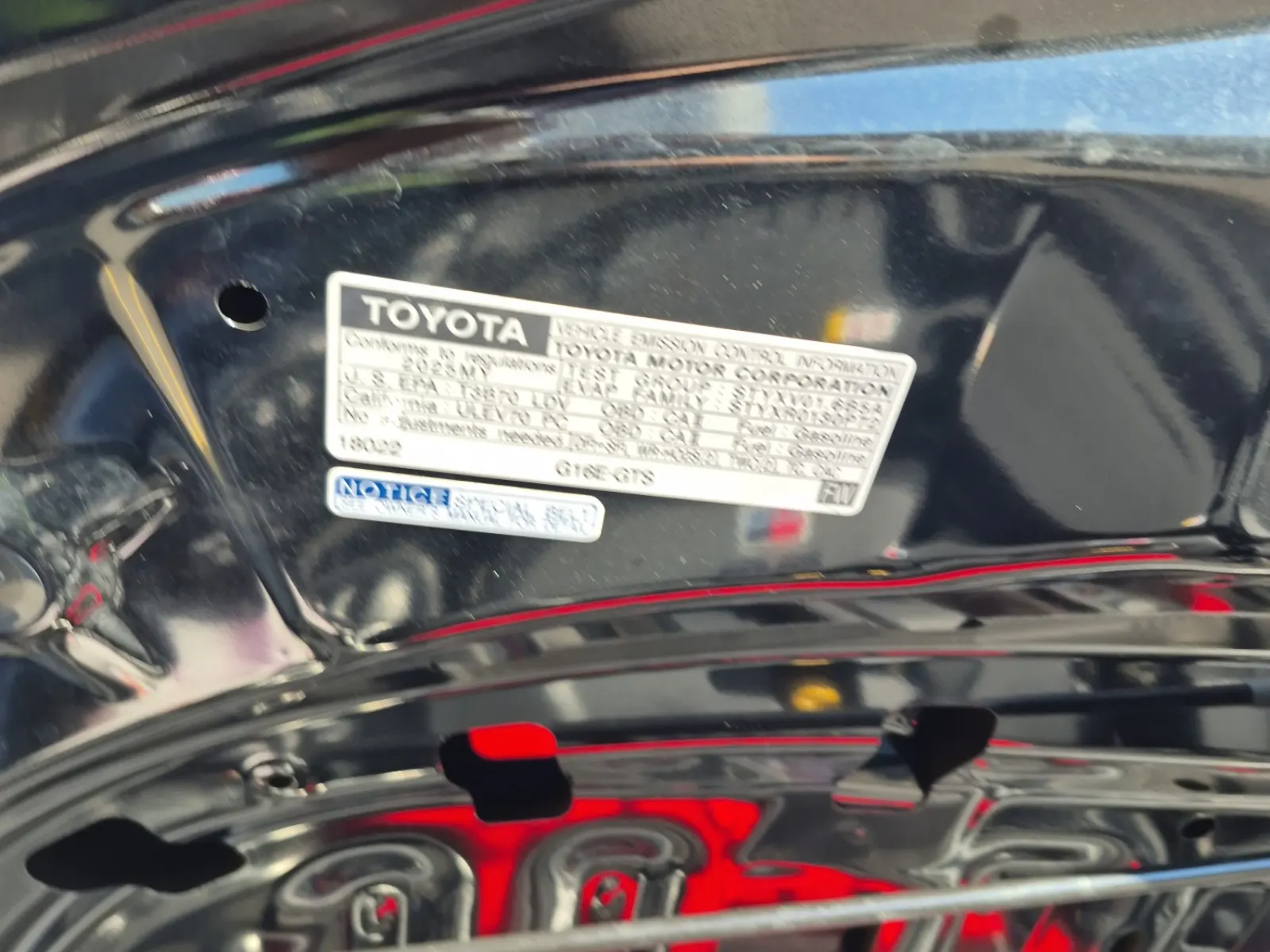 Emission Sticker Photo