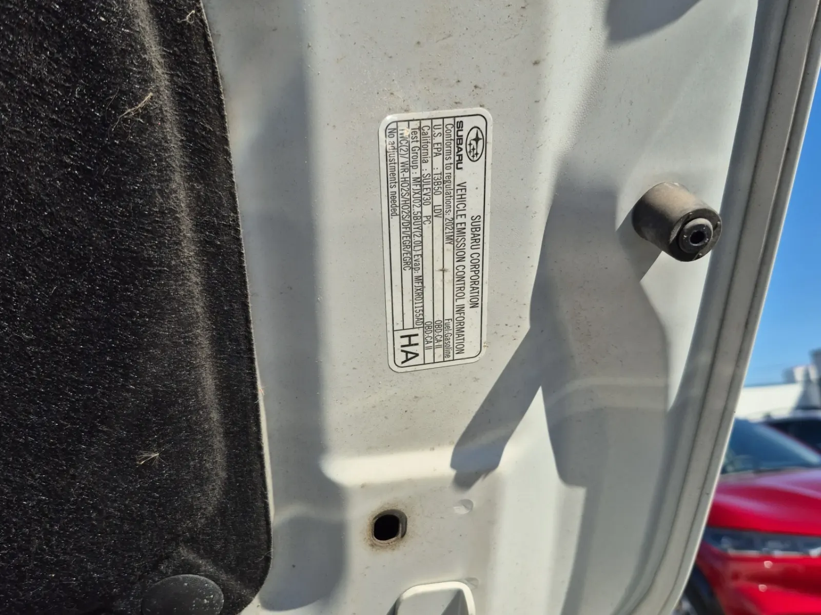Emission Sticker Photo