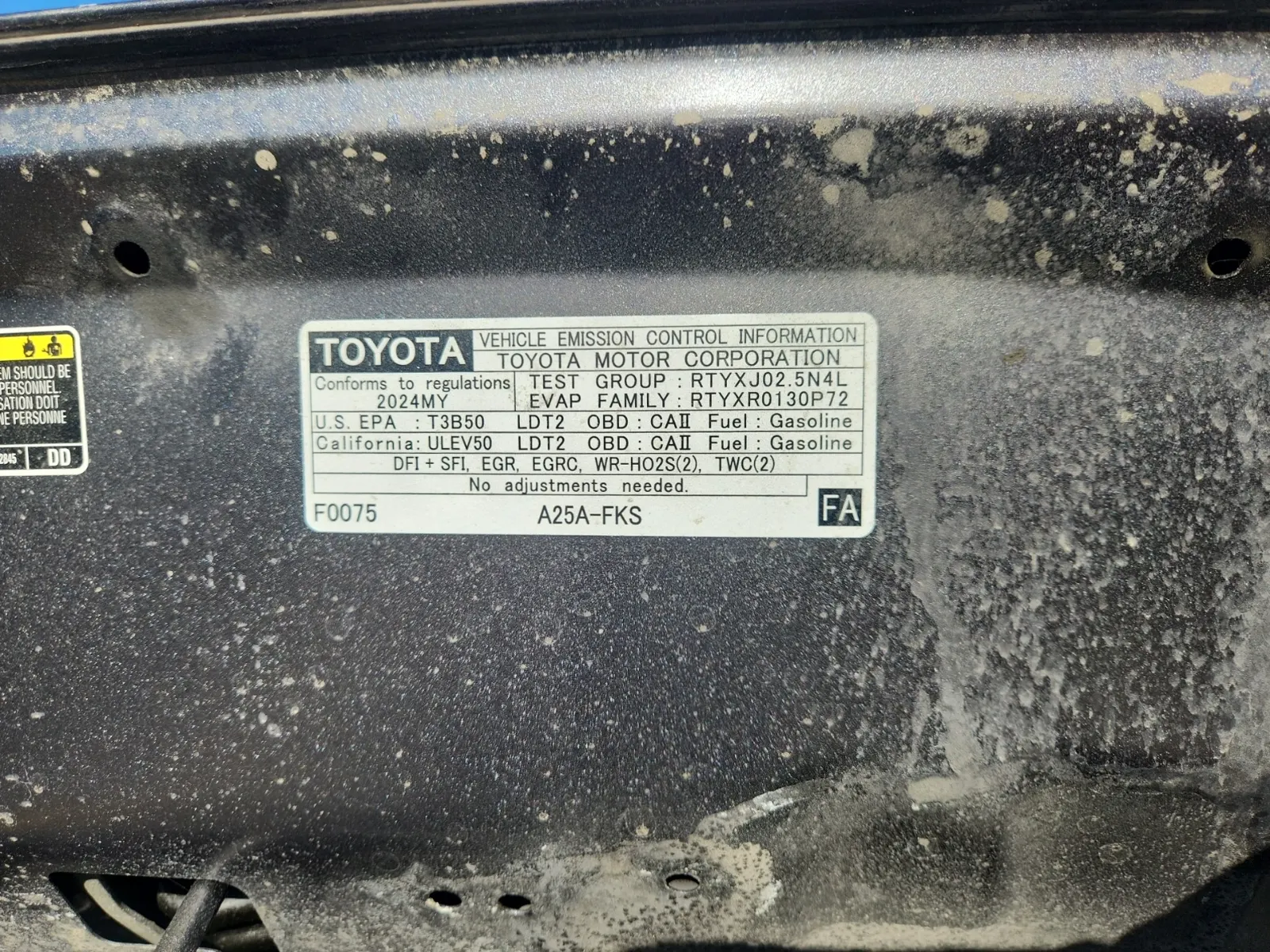 Emission Sticker Photo