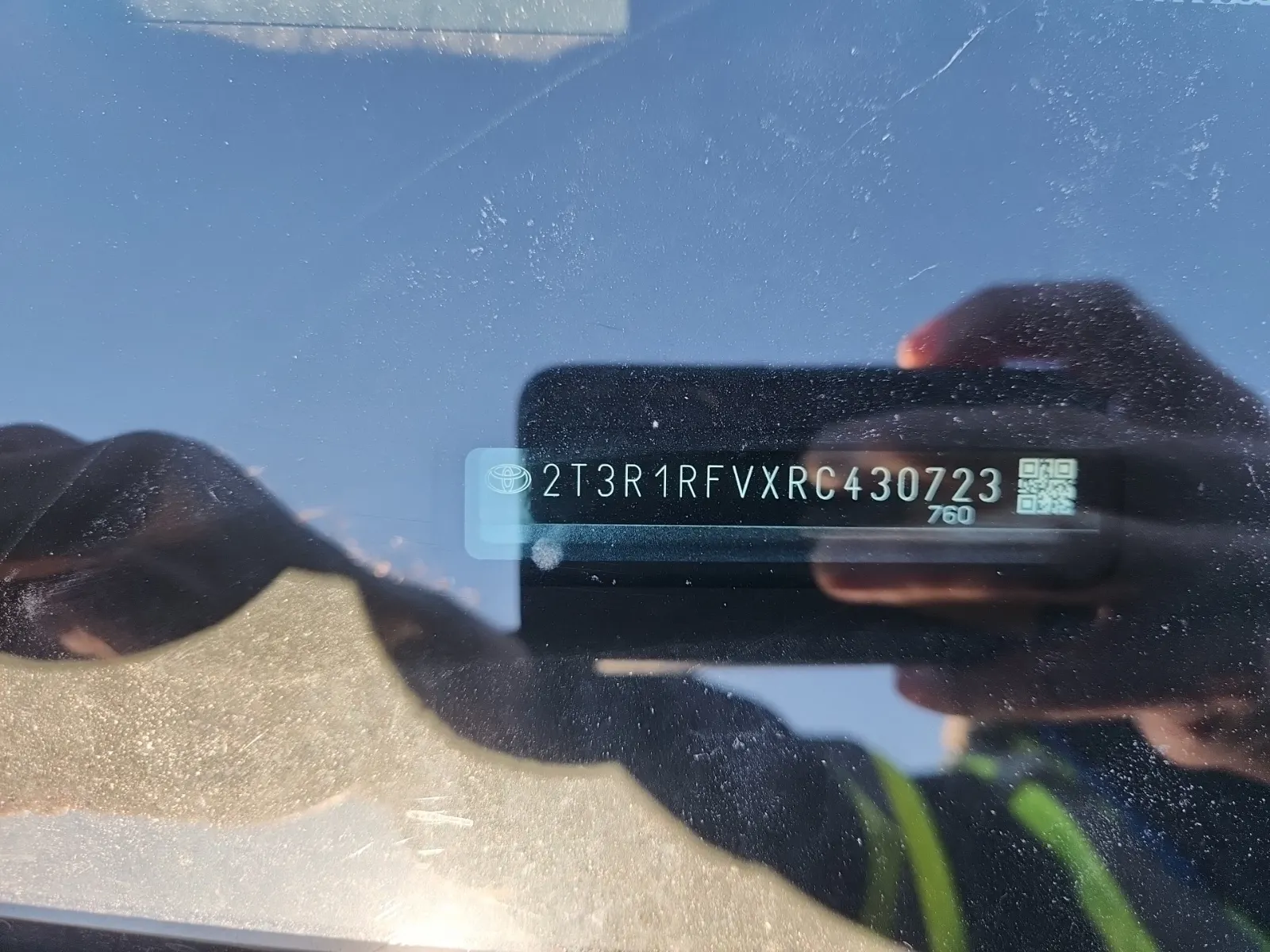 Dash VIN Plate Photo