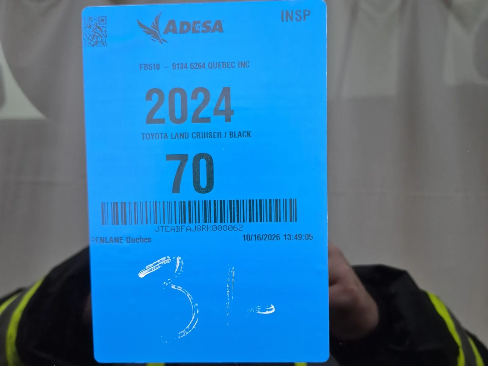 Inventory Label Photo