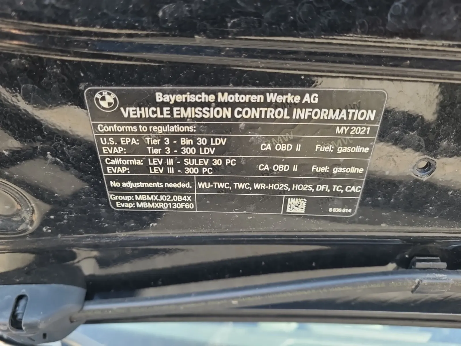Emission Sticker Photo