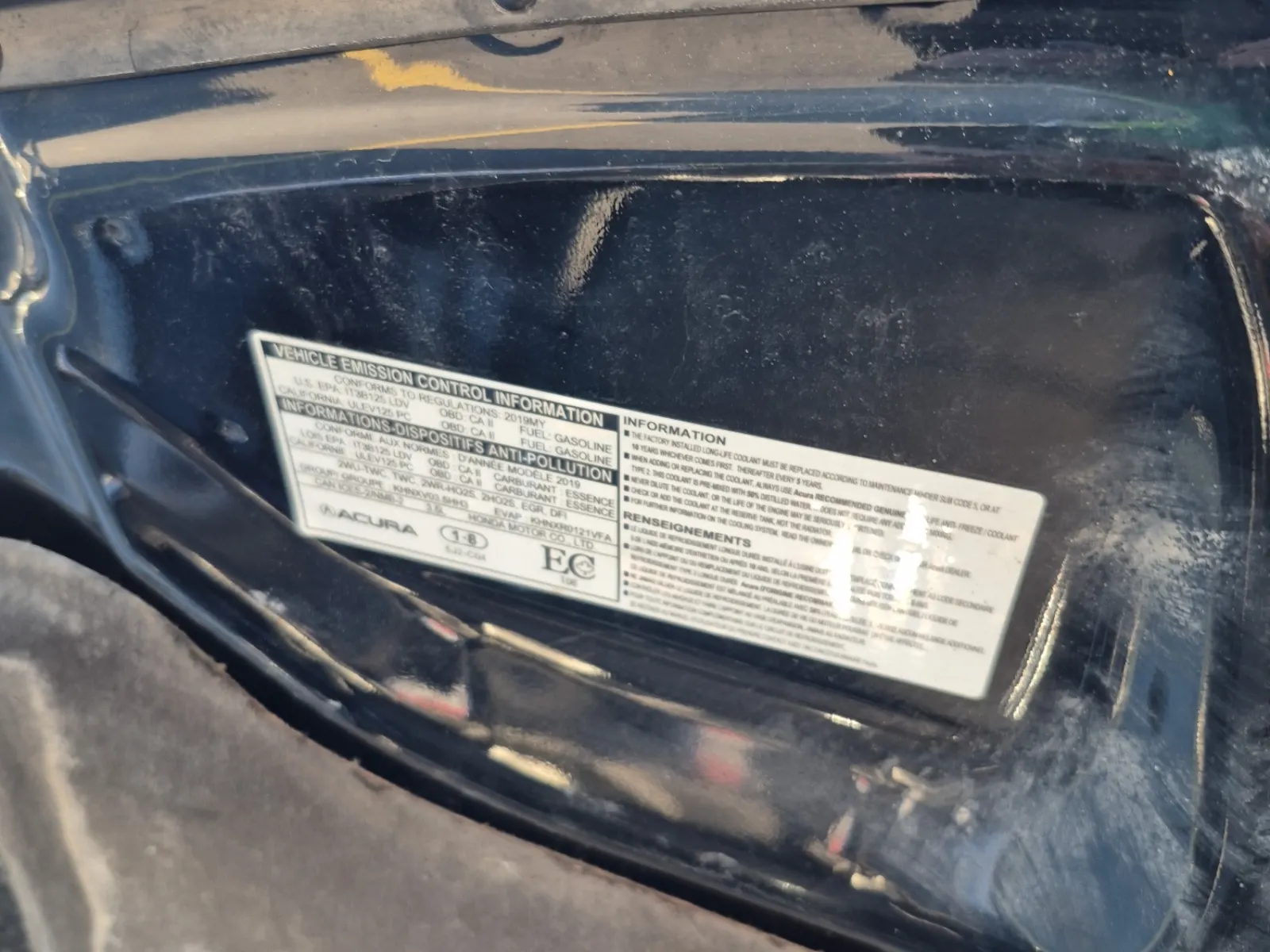 Emission Sticker Photo