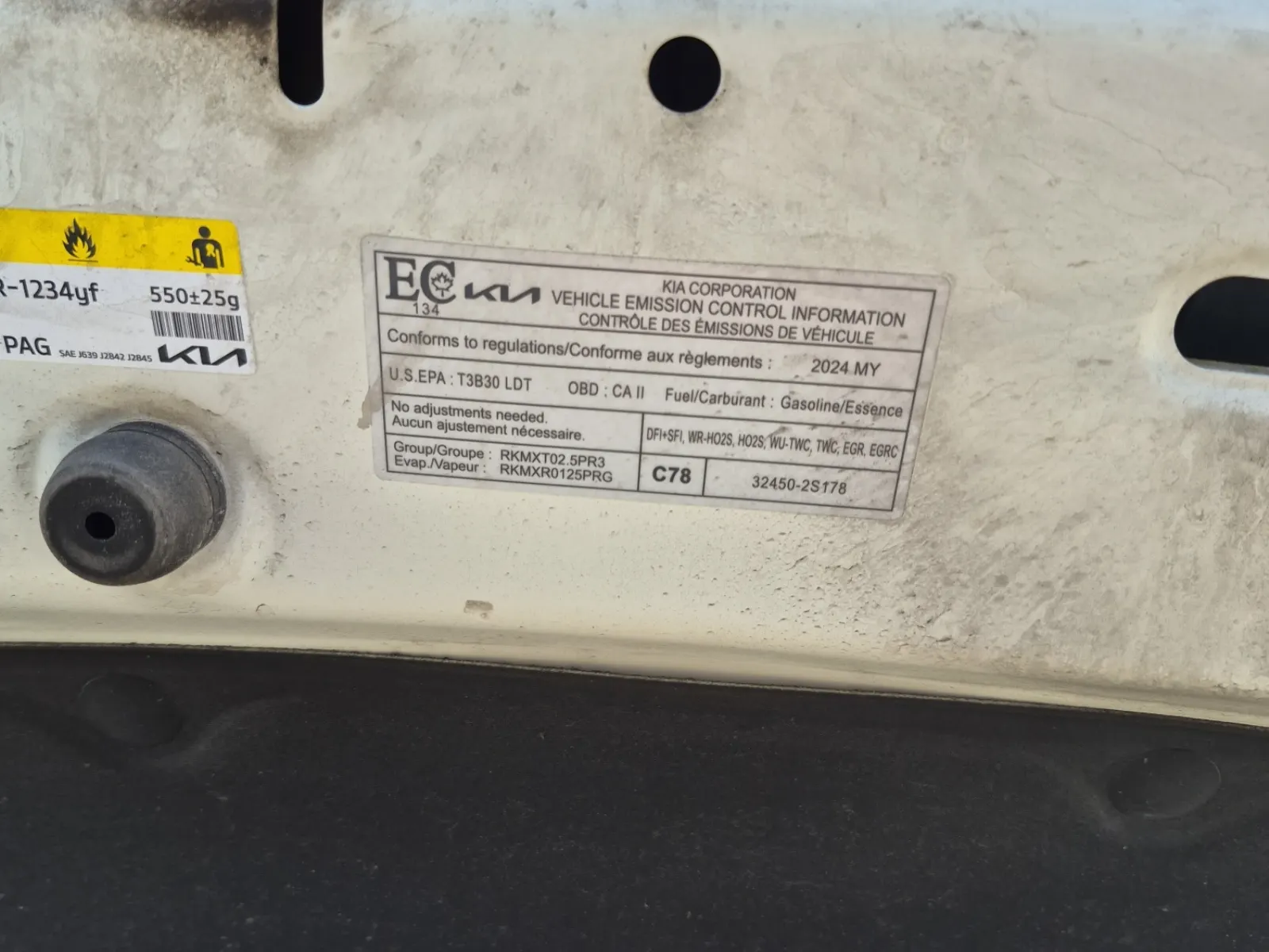 Emission Sticker Photo