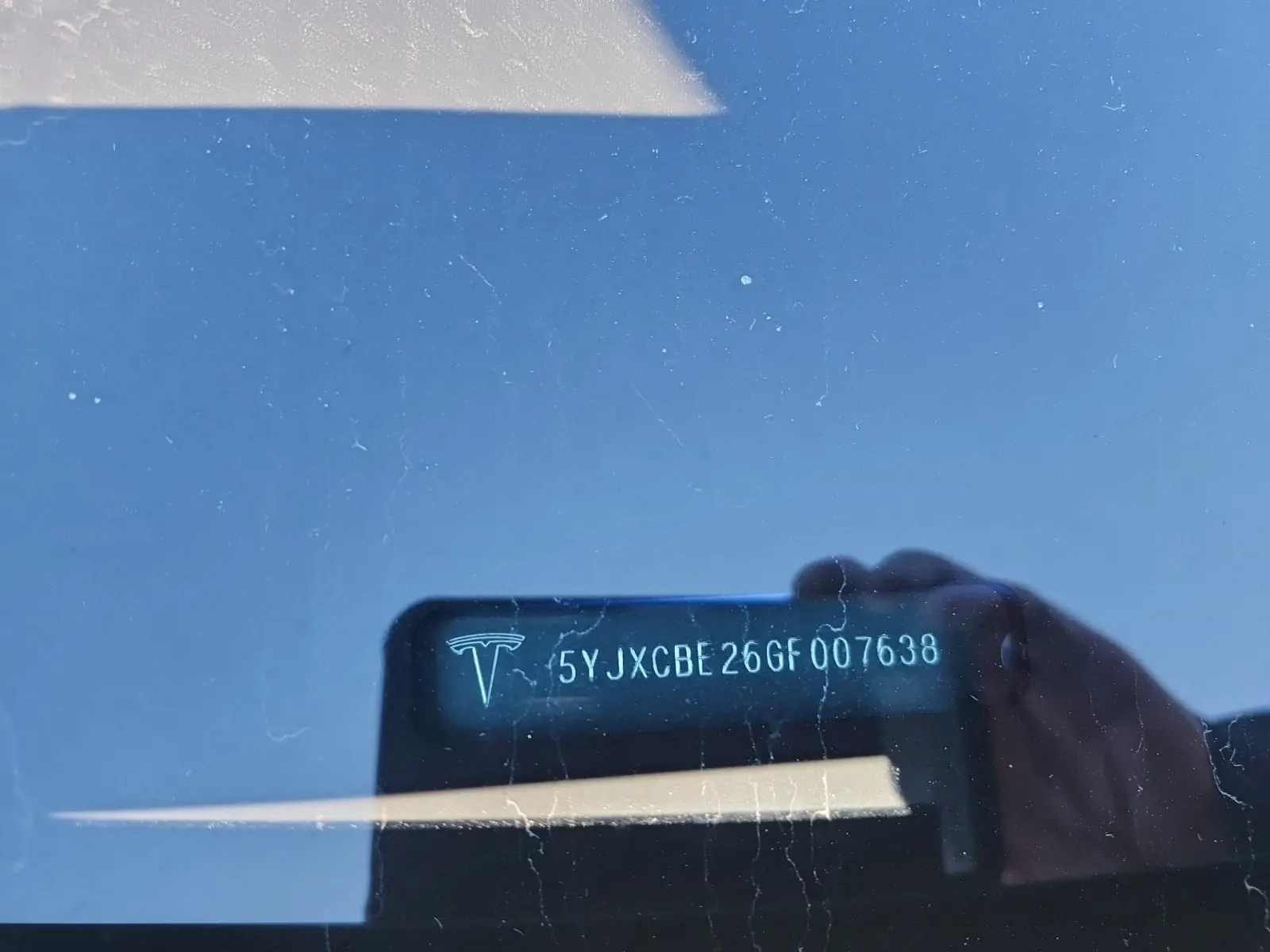 Dash VIN Plate Photo