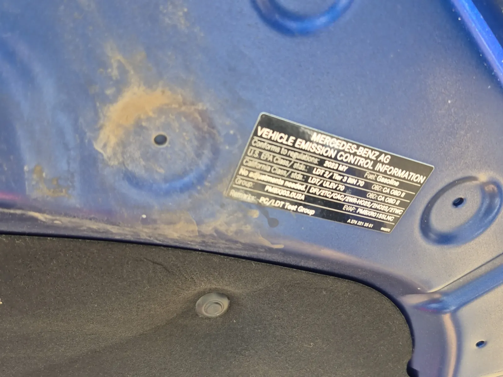 Emission Sticker Photo