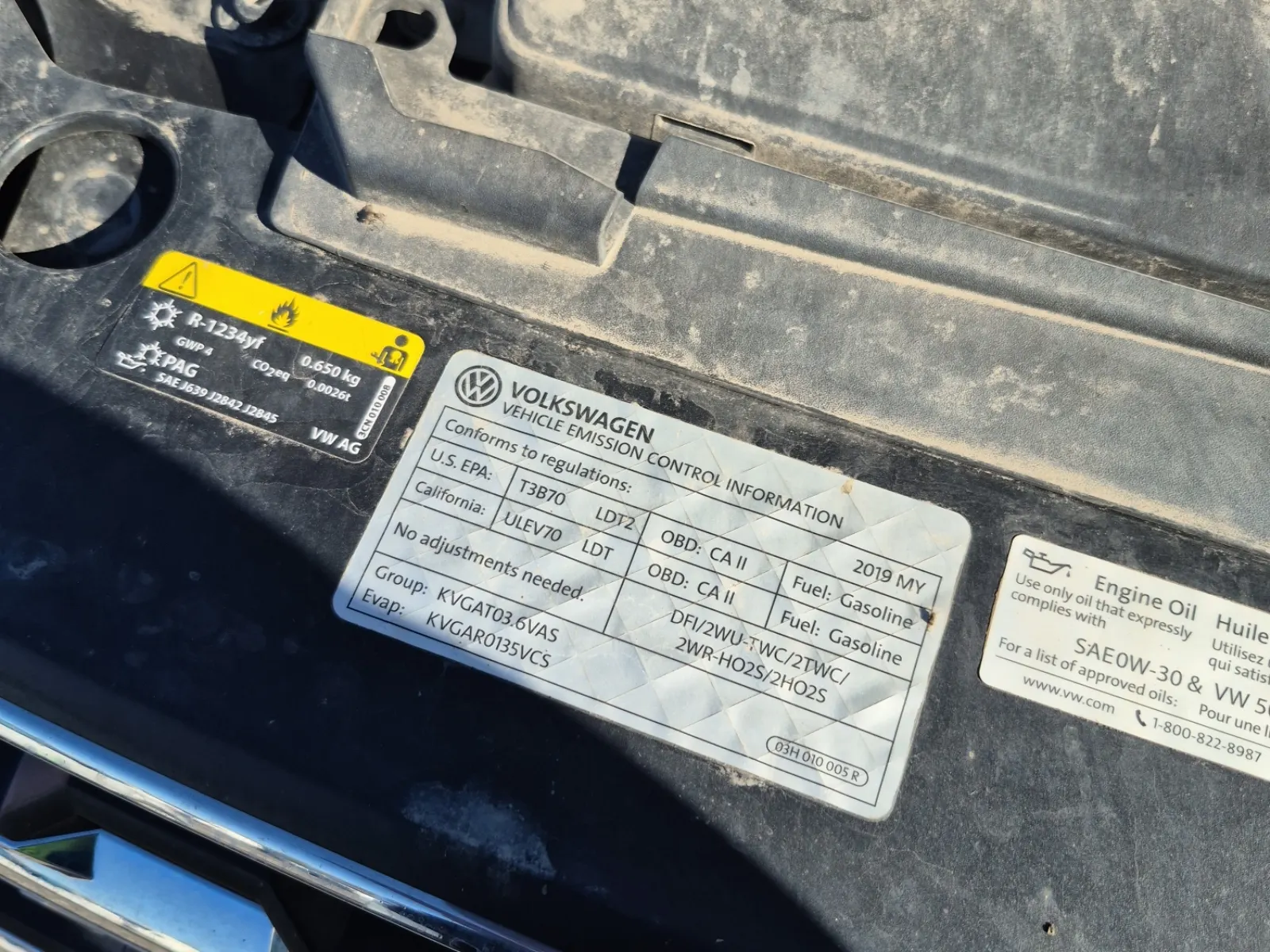Emission Sticker Photo