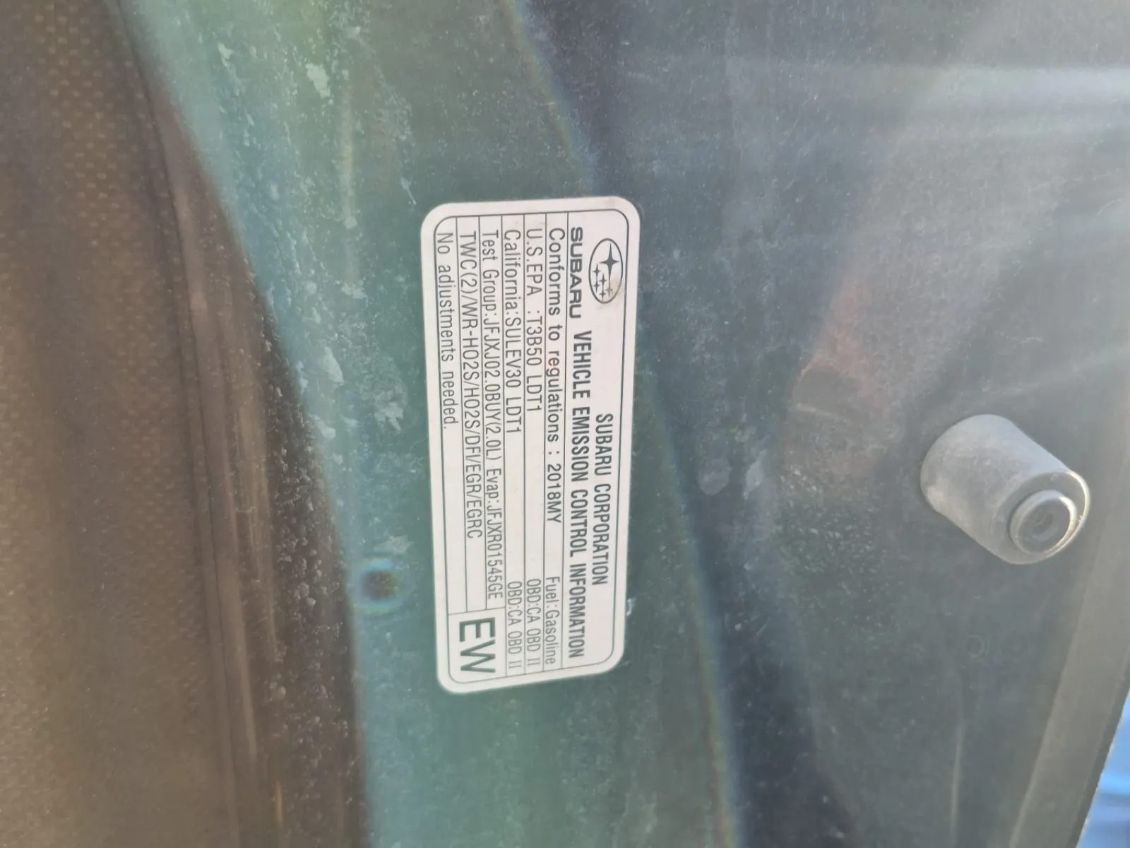 Emission Sticker Photo