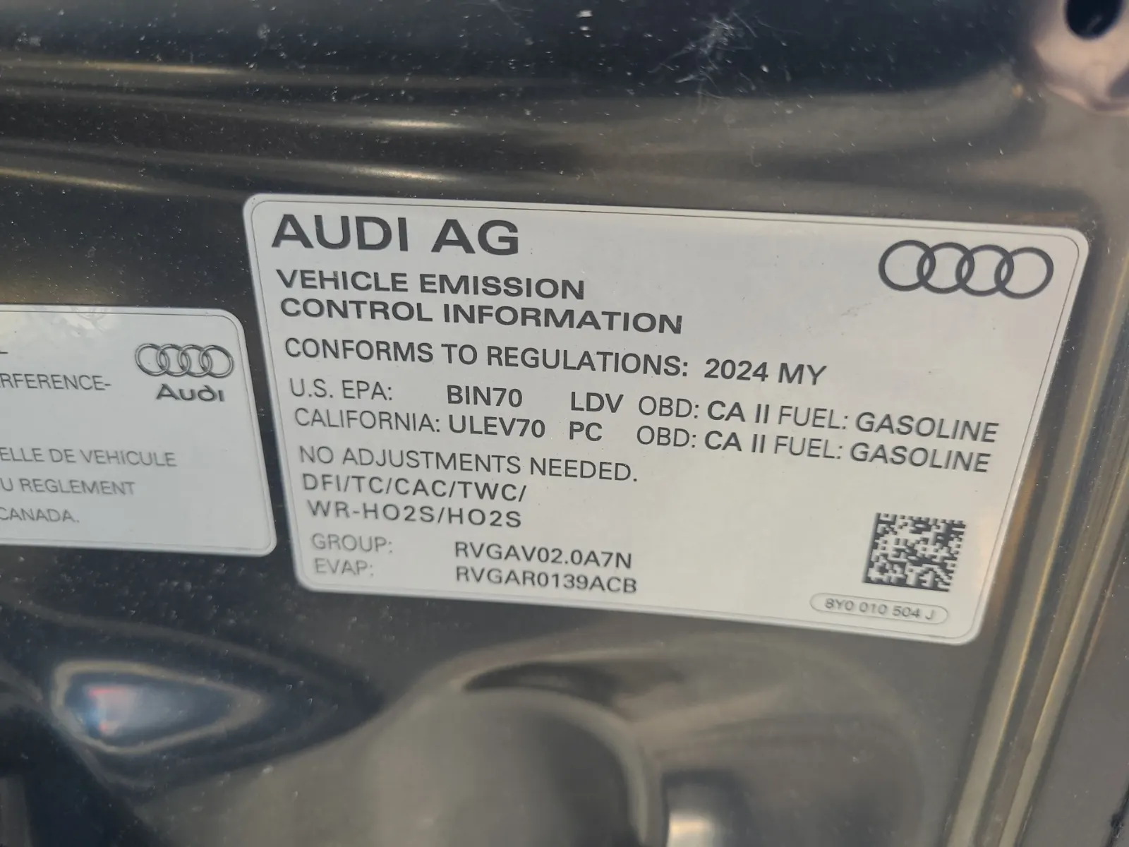 Emission Sticker Photo
