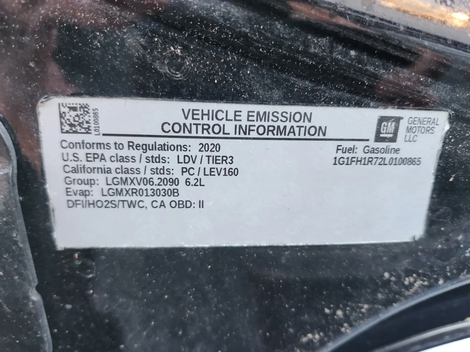 Emission Sticker Photo