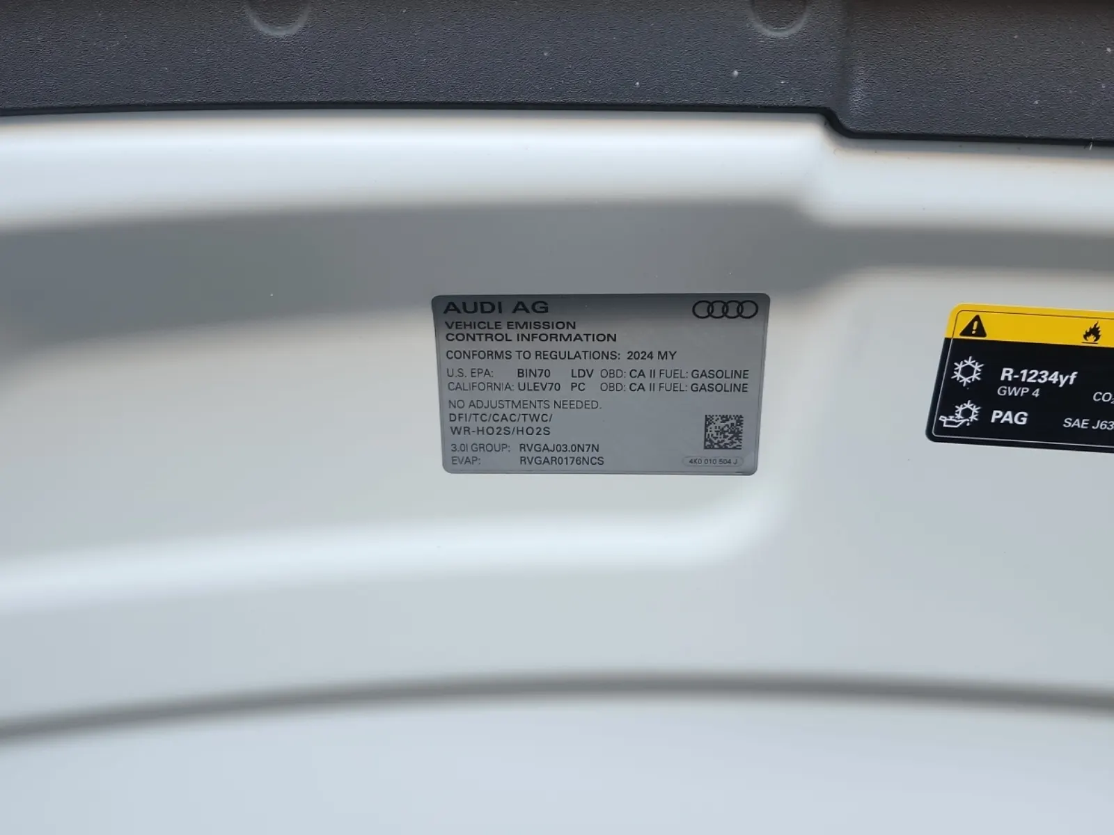 Emission Sticker Photo