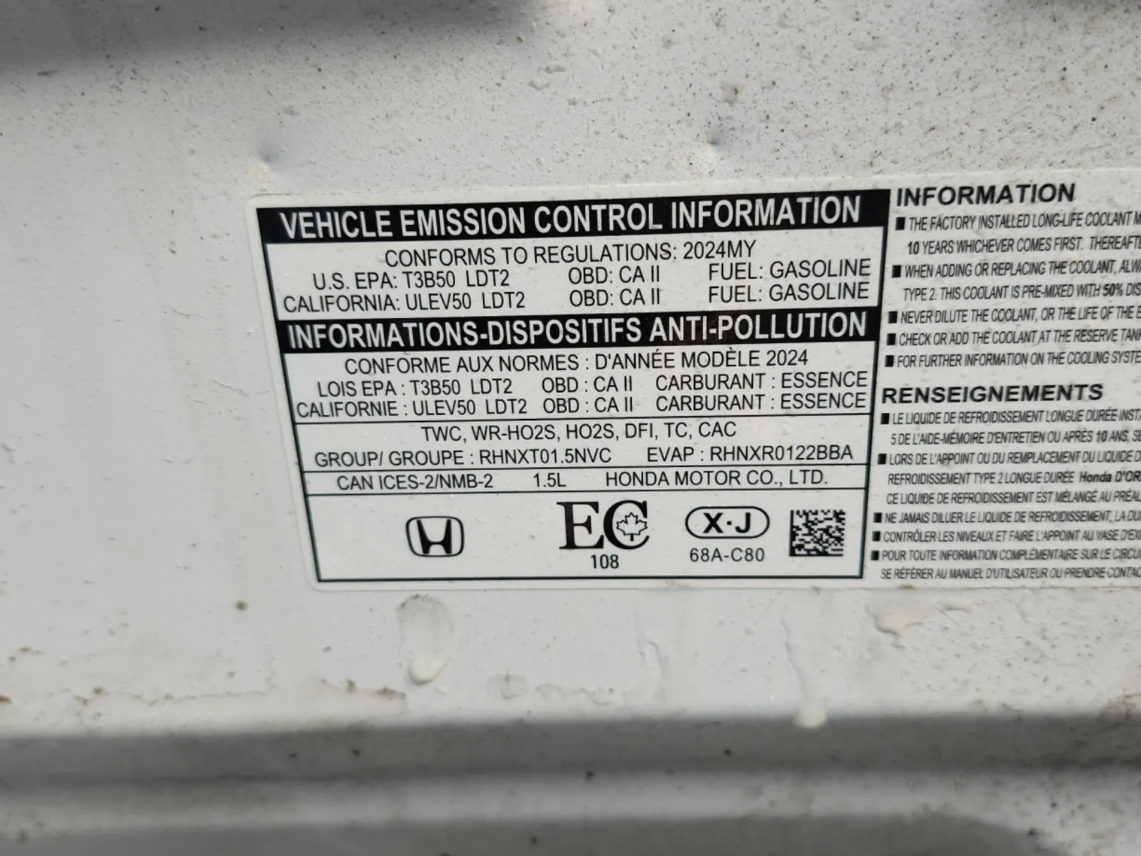 Emission Sticker Photo