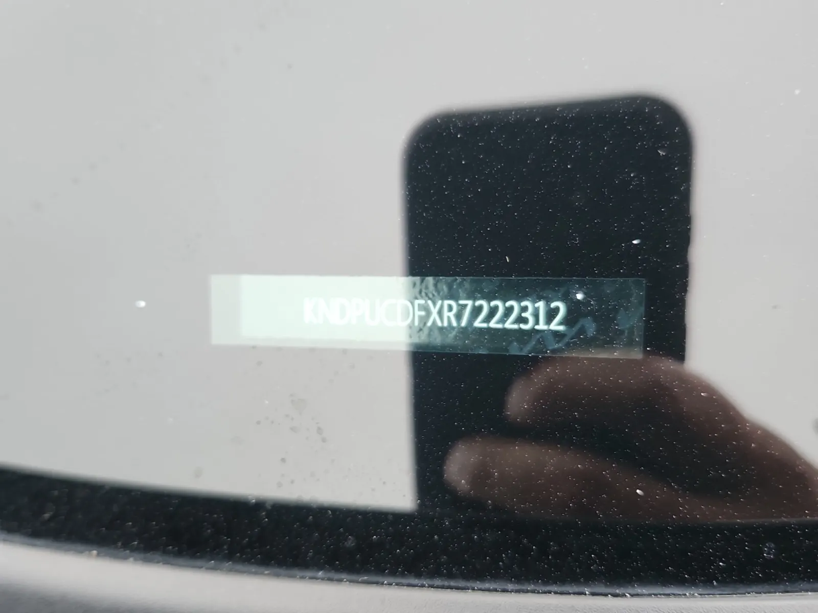 Dash VIN Plate Photo