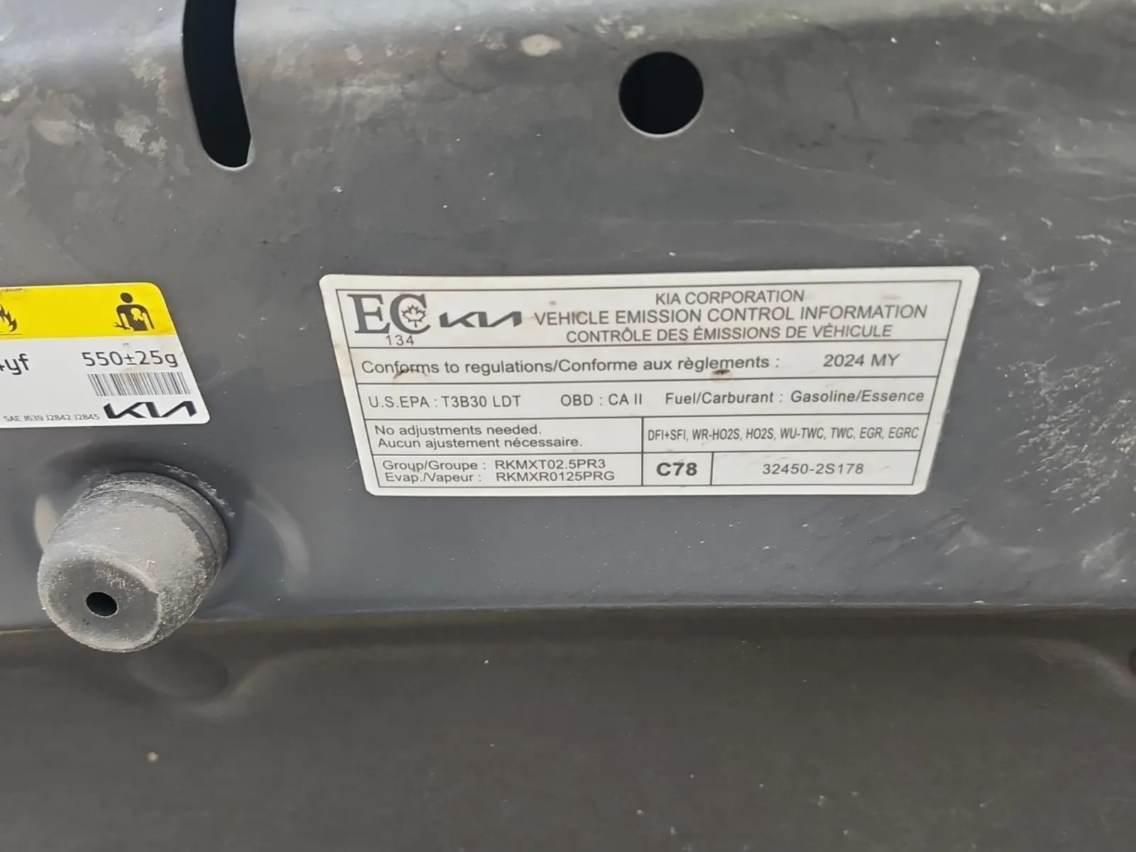 Emission Sticker Photo