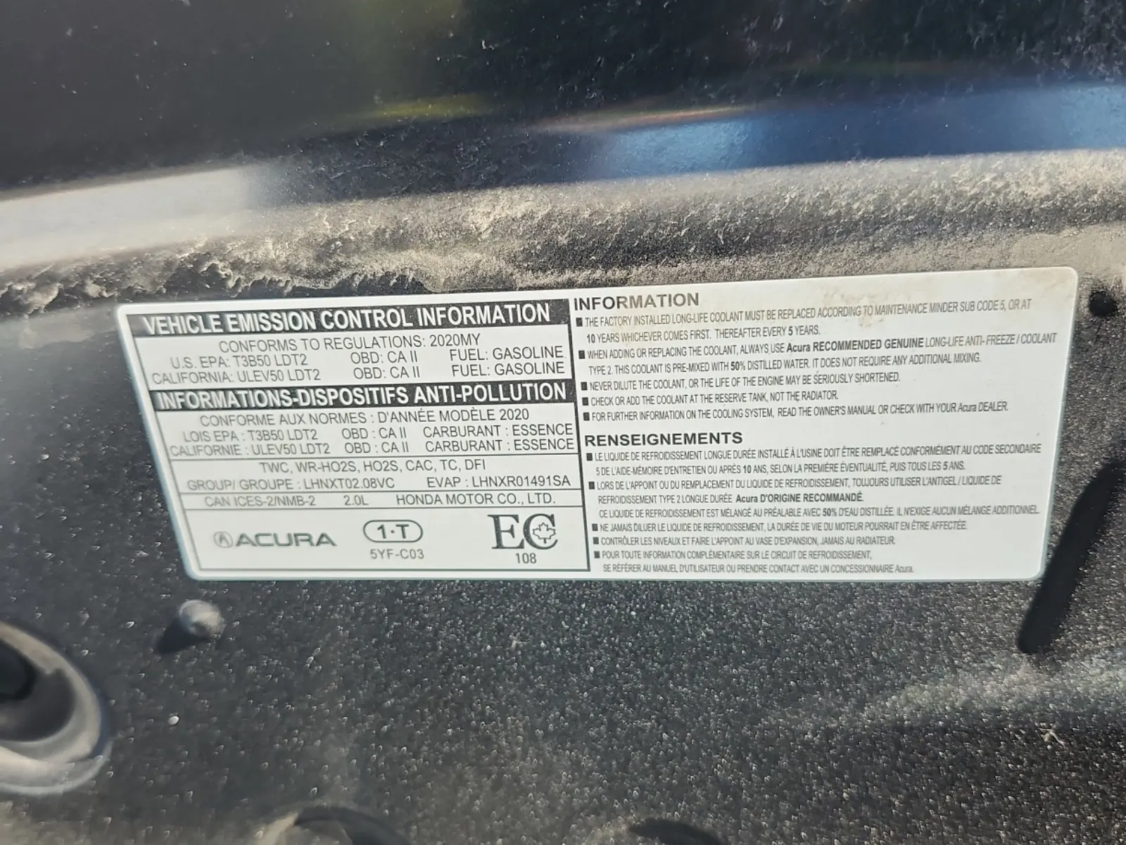 Emission Sticker Photo