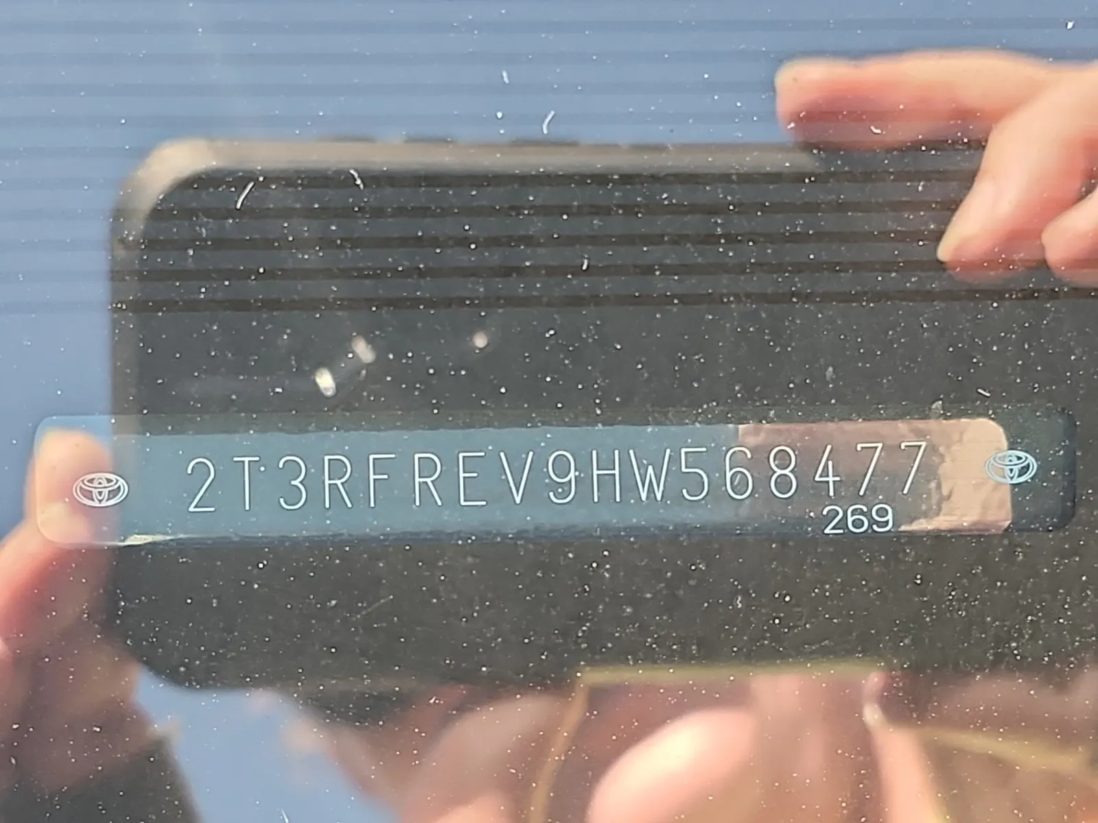 Dash VIN Plate Photo