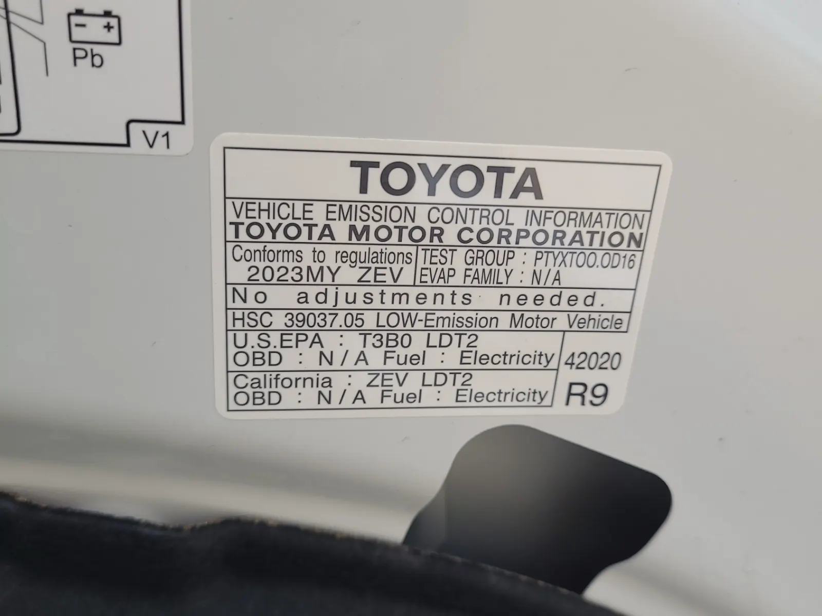 Emission Sticker Photo