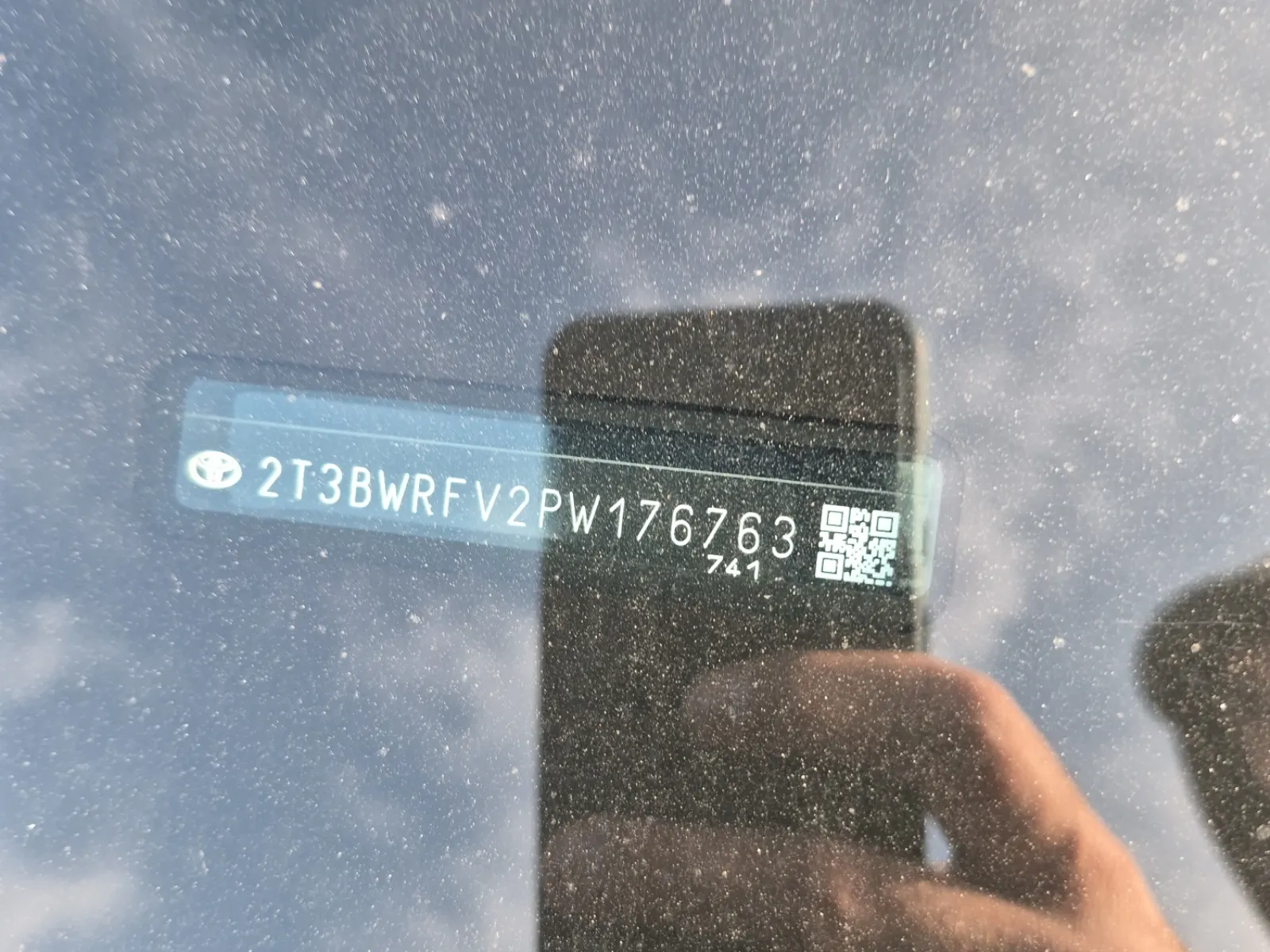Dash VIN Plate Photo