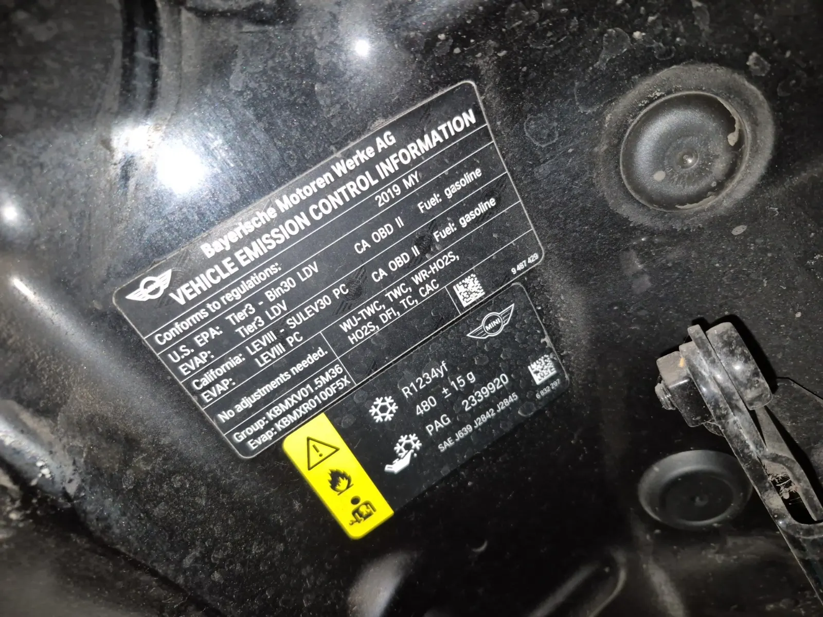 Emission Sticker Photo