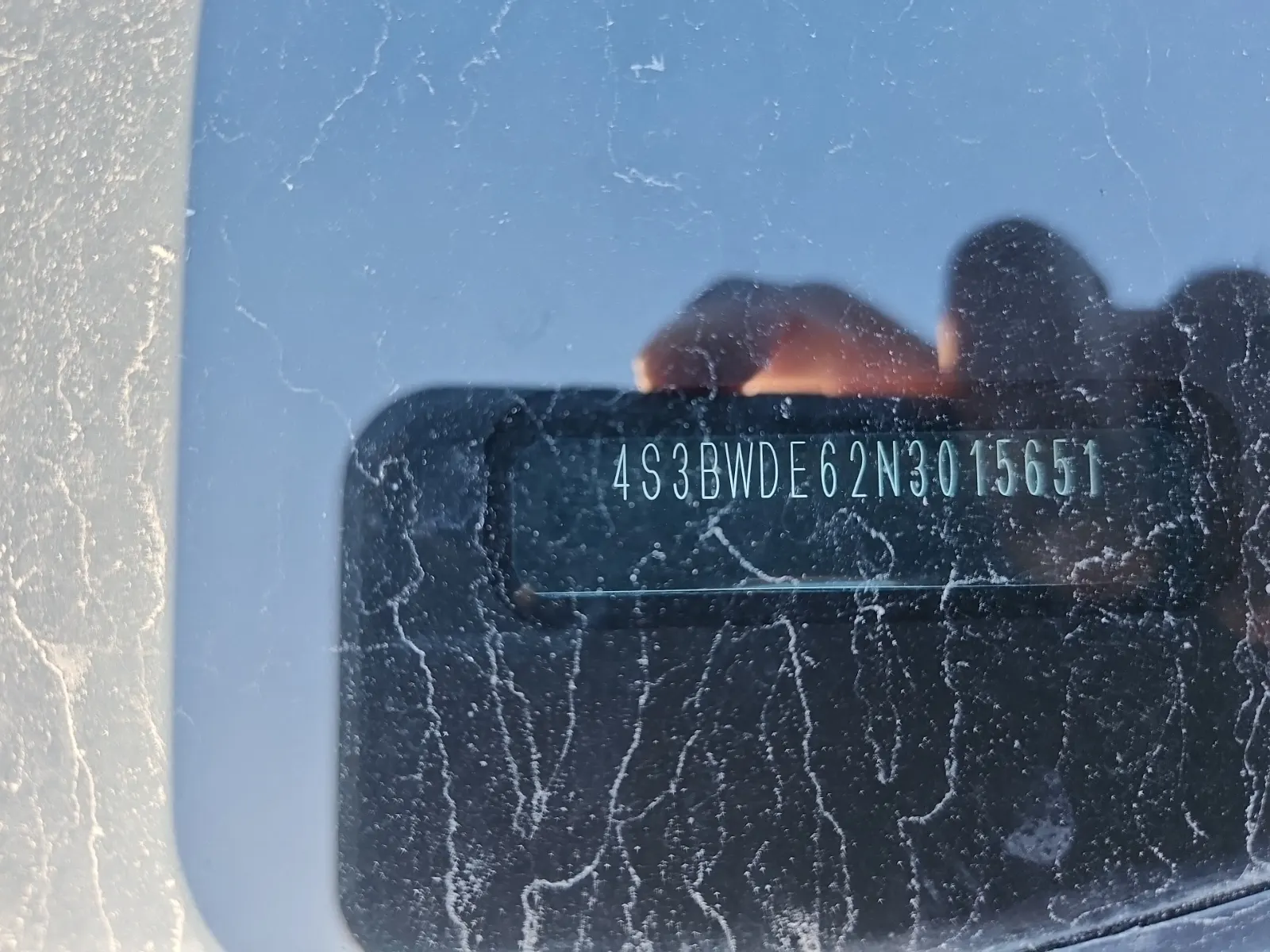 Dash VIN Plate Photo