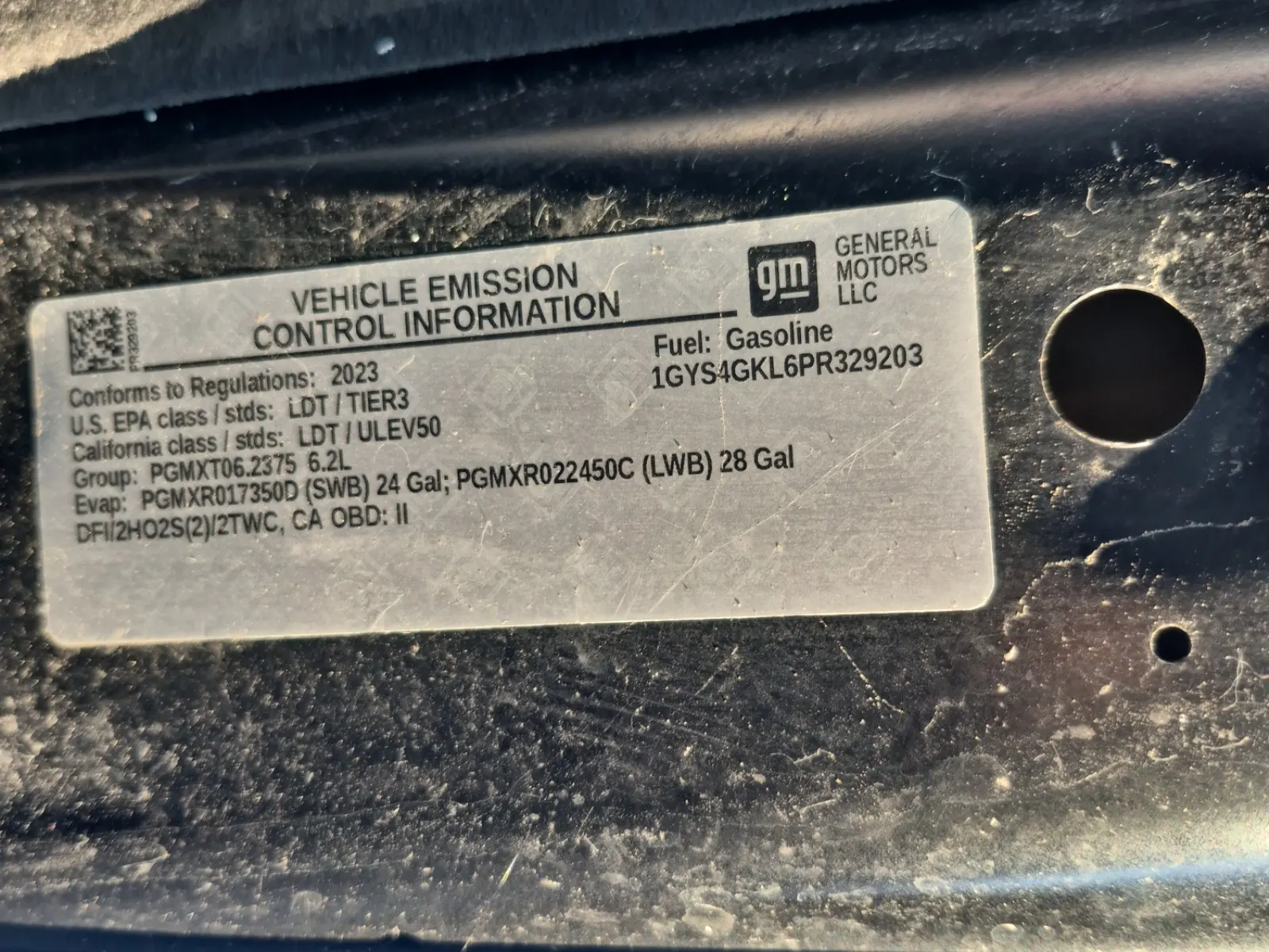 Emission Sticker Photo