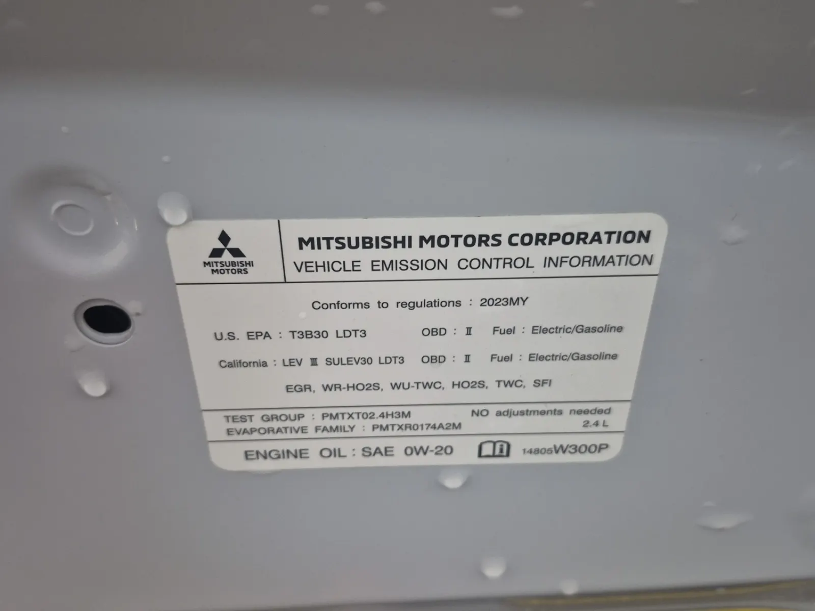 Emission Sticker Photo