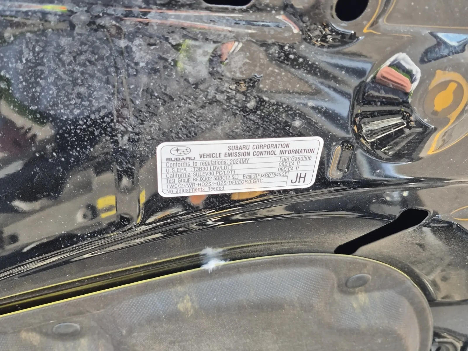 Emission Sticker Photo