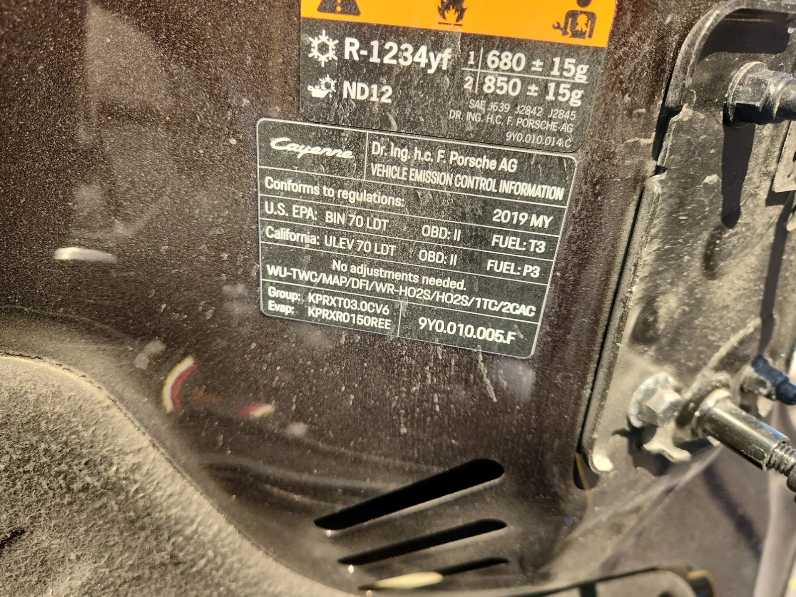Emission Sticker Photo