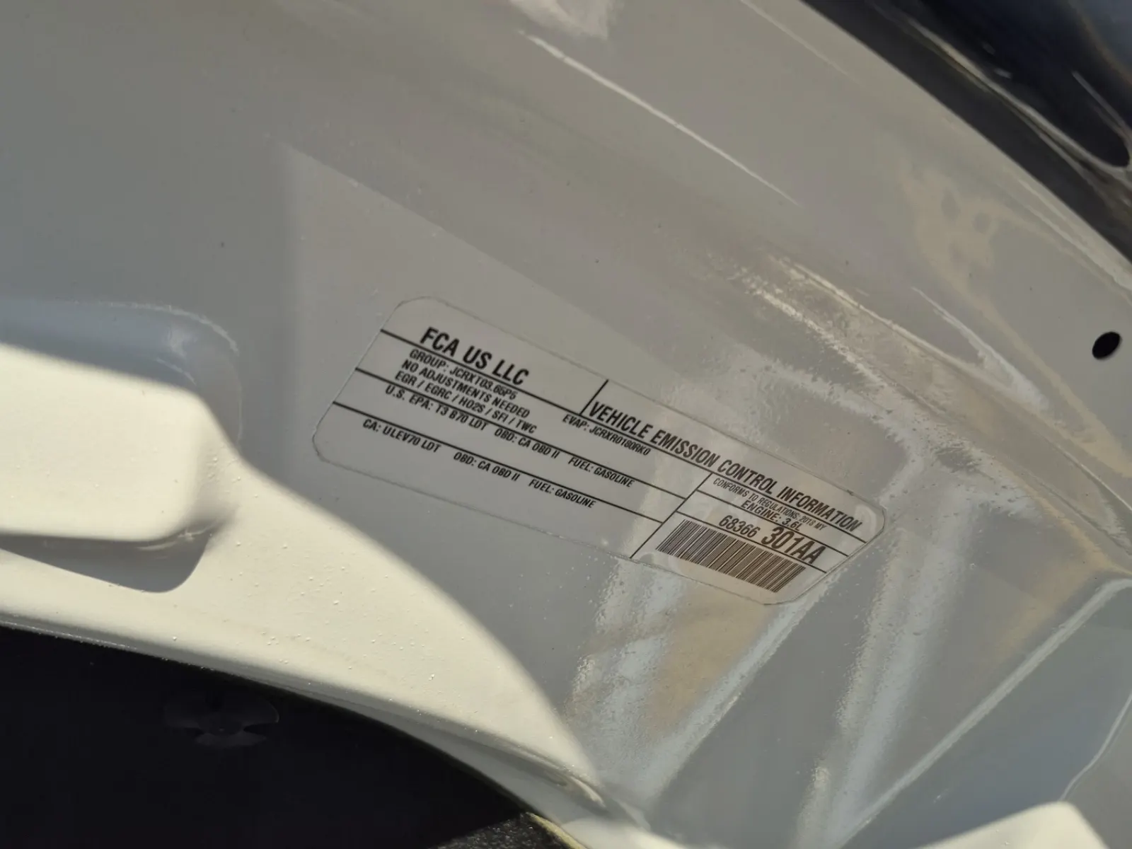 Emission Sticker Photo