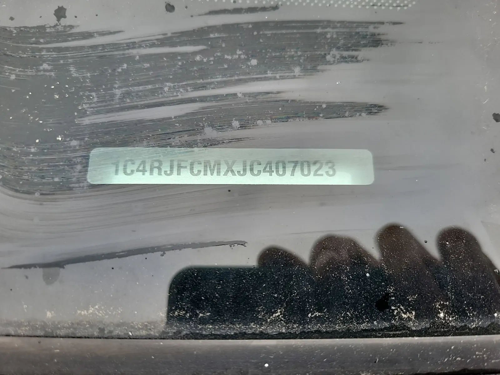 Dash VIN Plate Photo