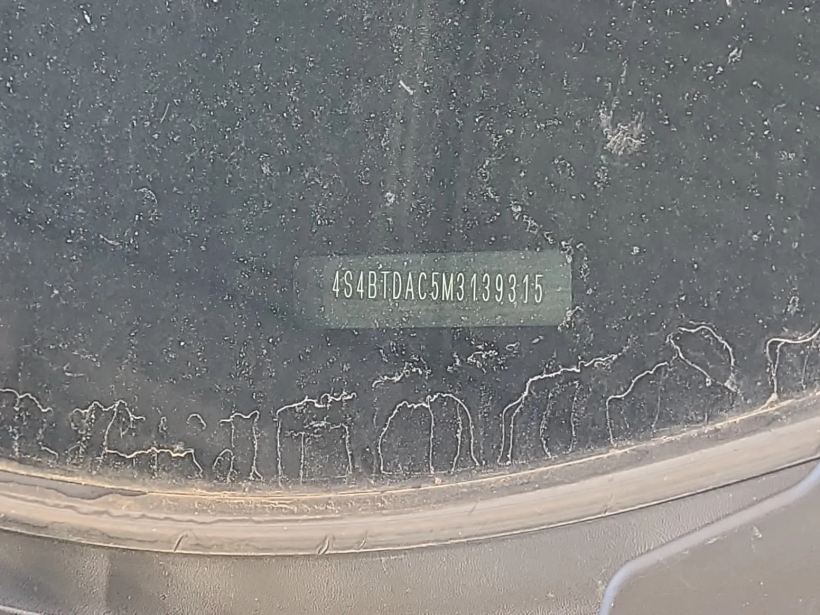 Dash VIN Plate Photo