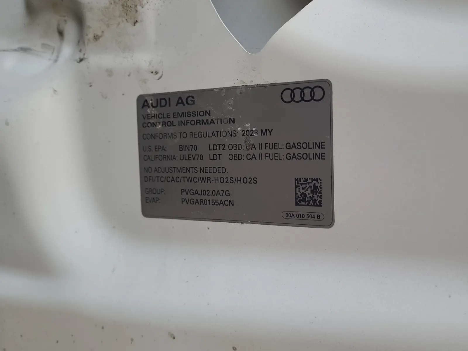 Emission Sticker Photo