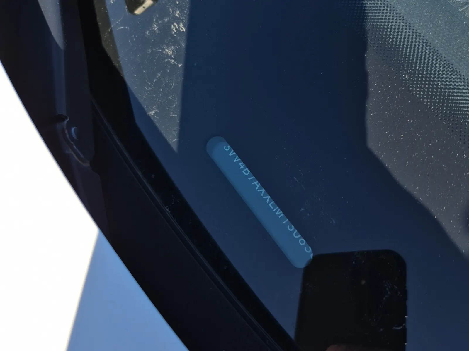Dash VIN Plate Photo