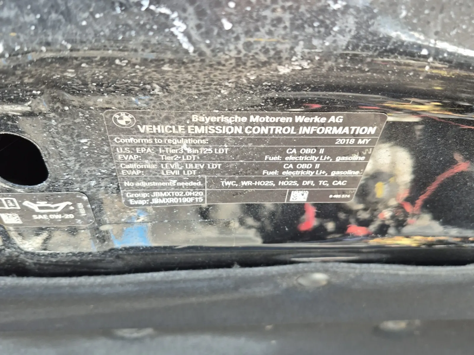 Emission Sticker Photo
