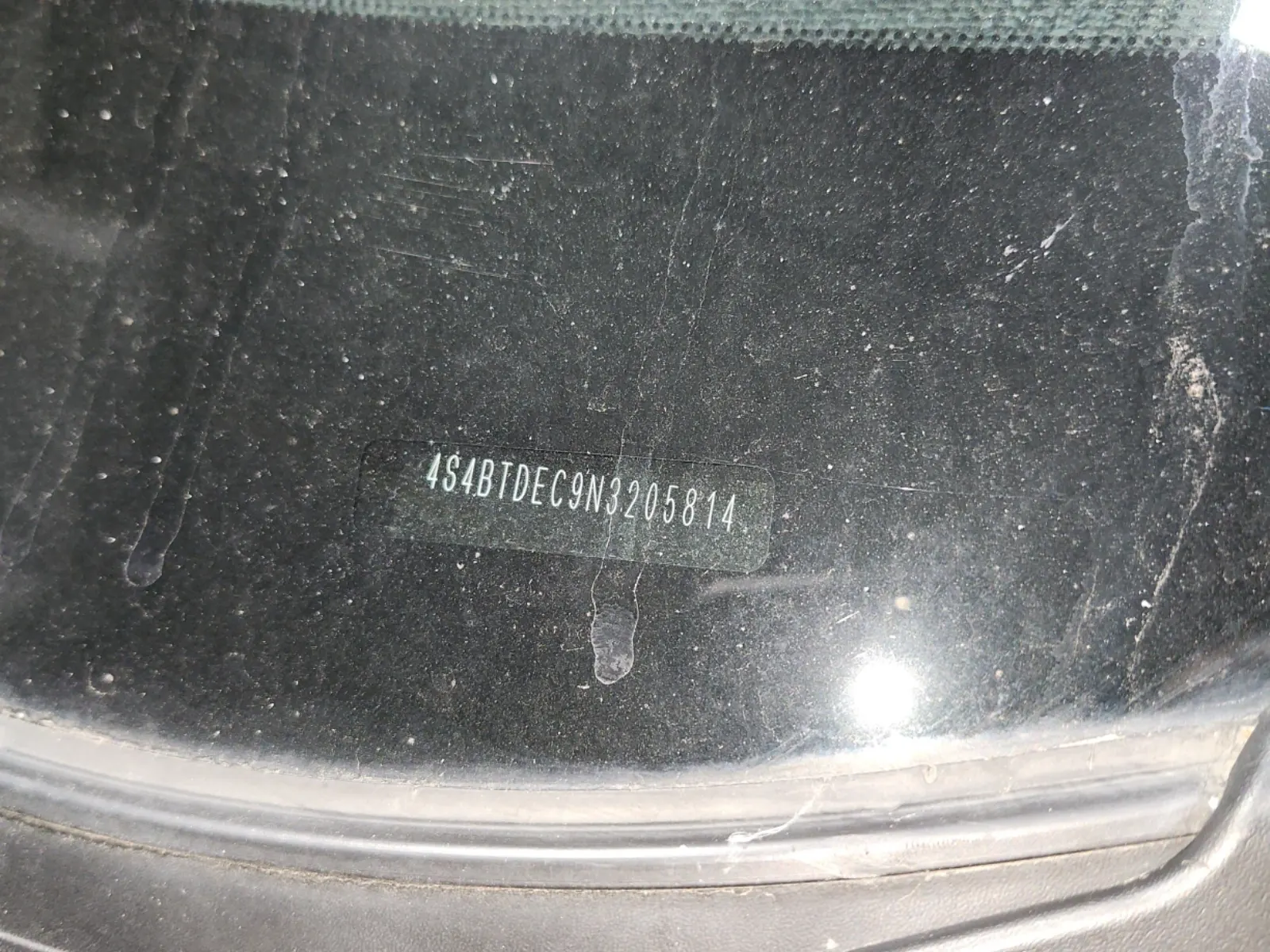 Dash VIN Plate Photo