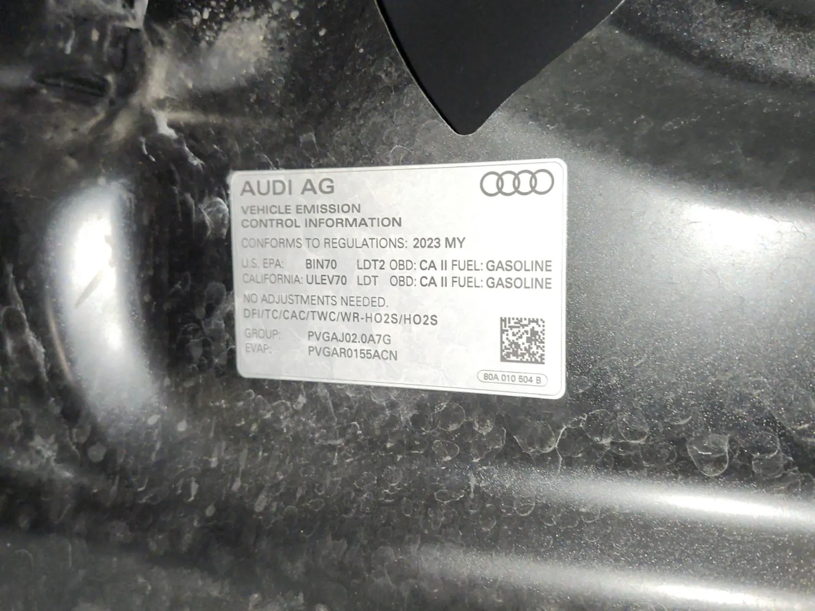 Emission Sticker Photo