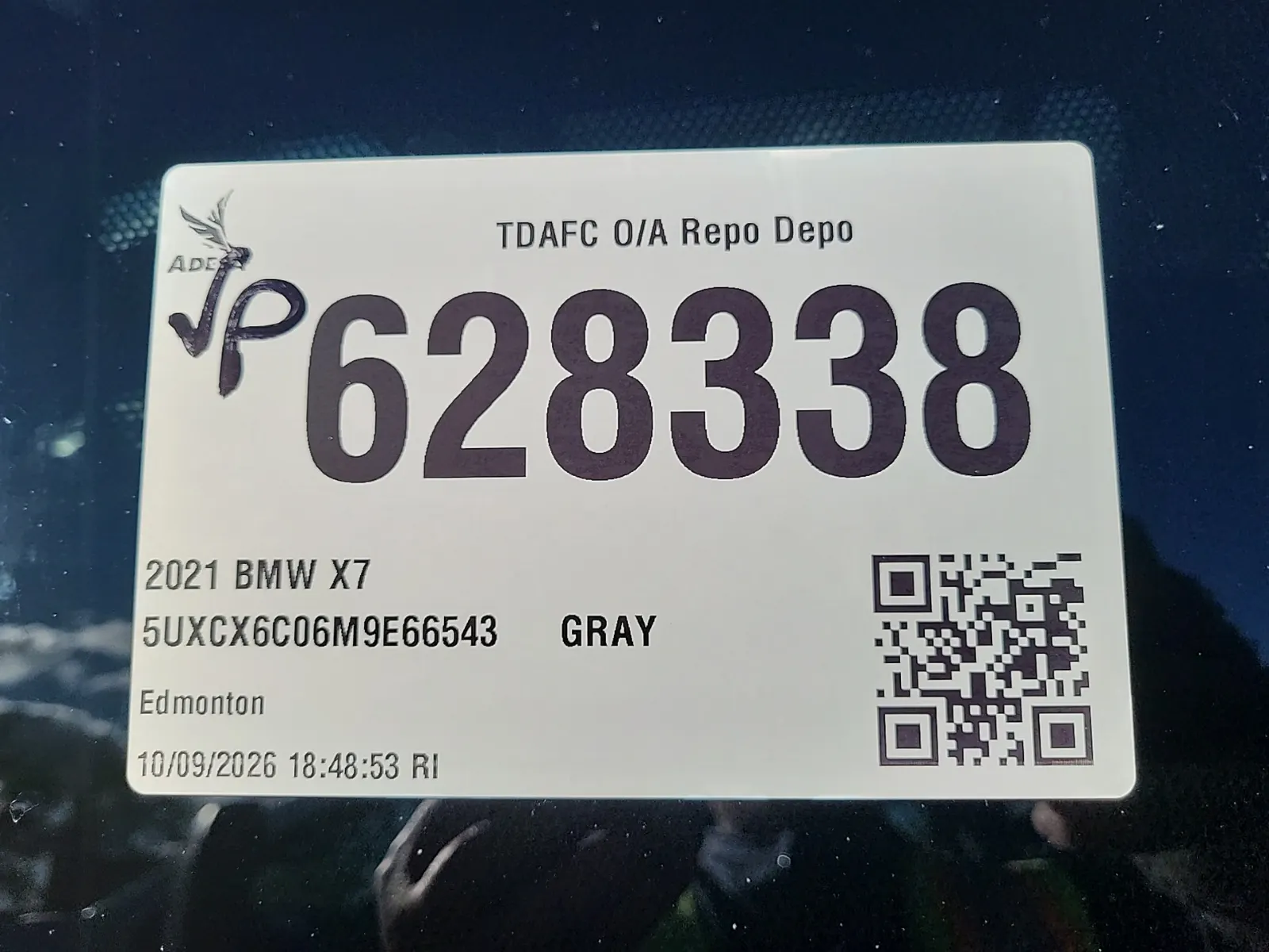 Inventory Label Photo