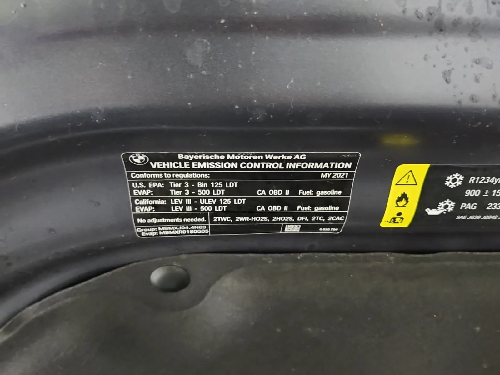 Emission Sticker Photo