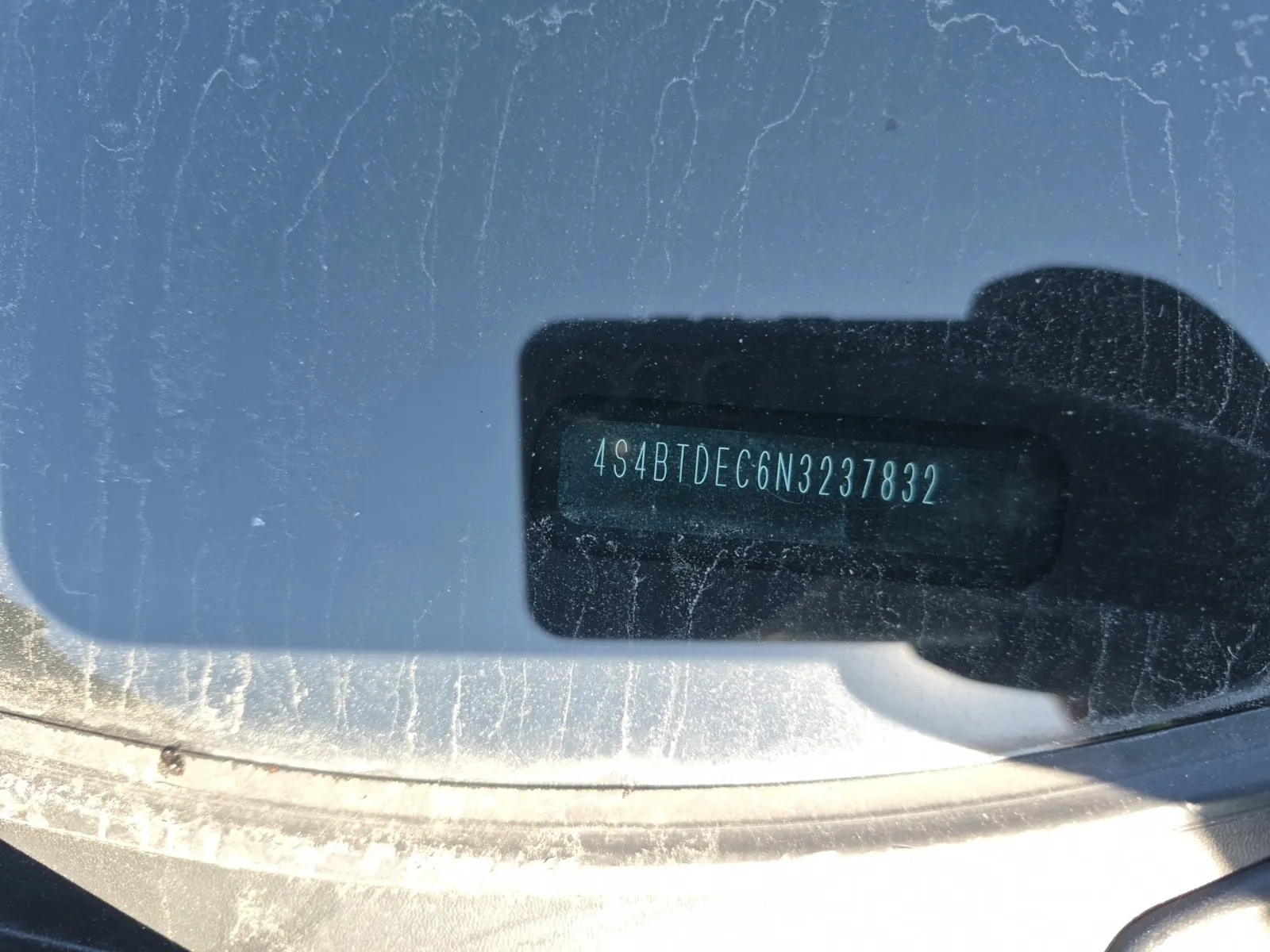 Dash VIN Plate Photo