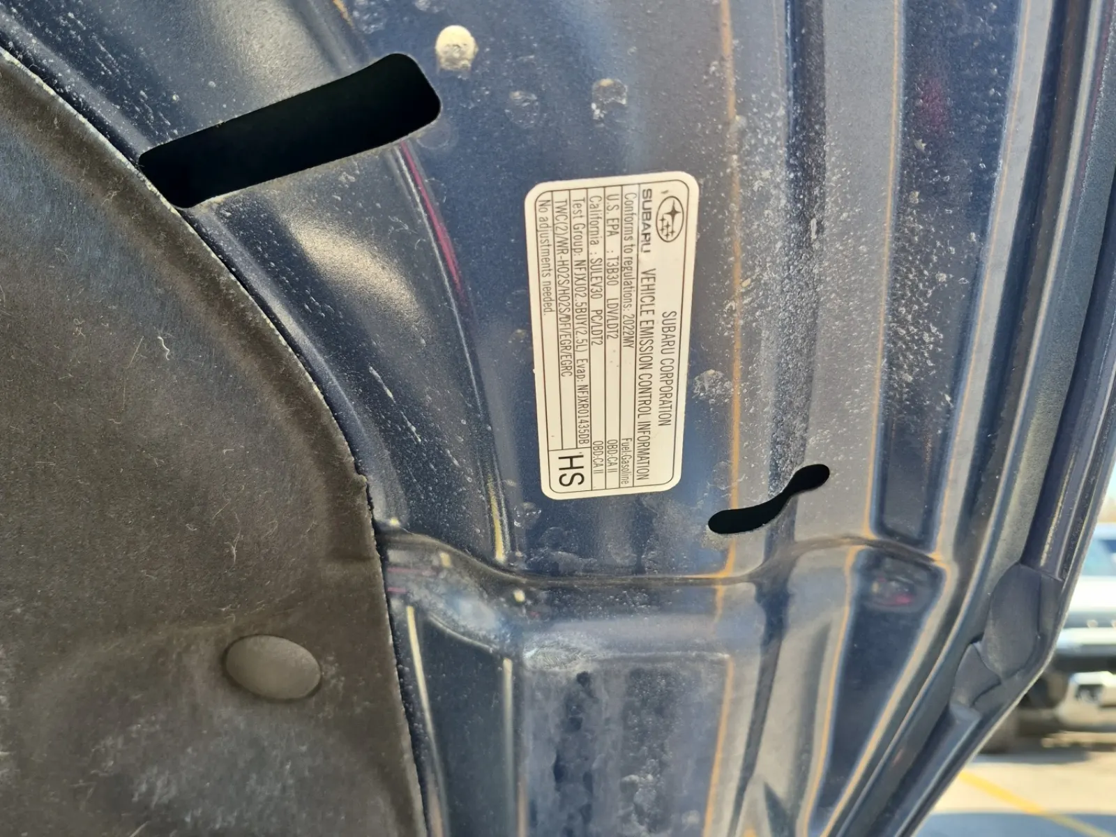 Emission Sticker Photo