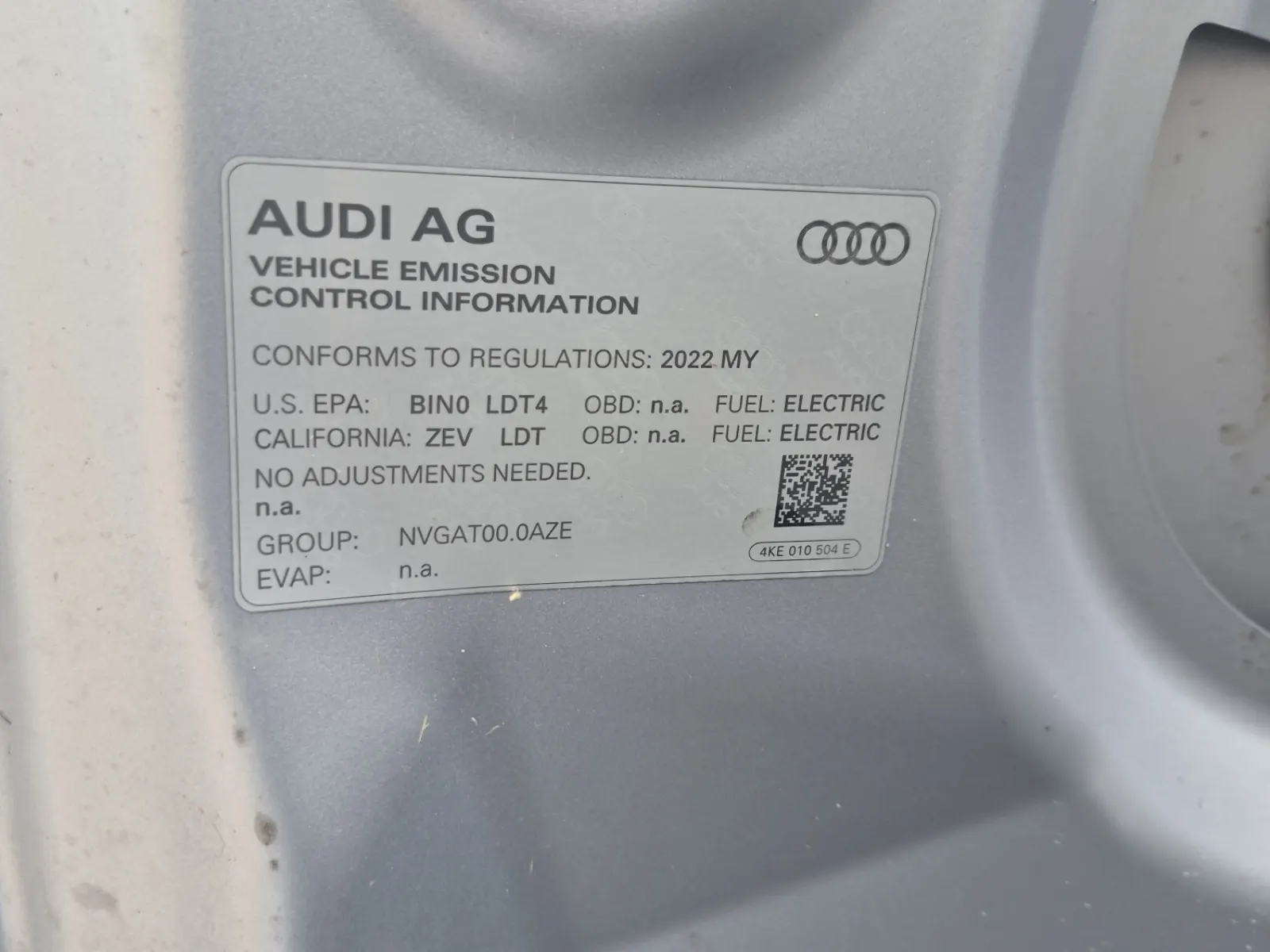 Emission Sticker Photo