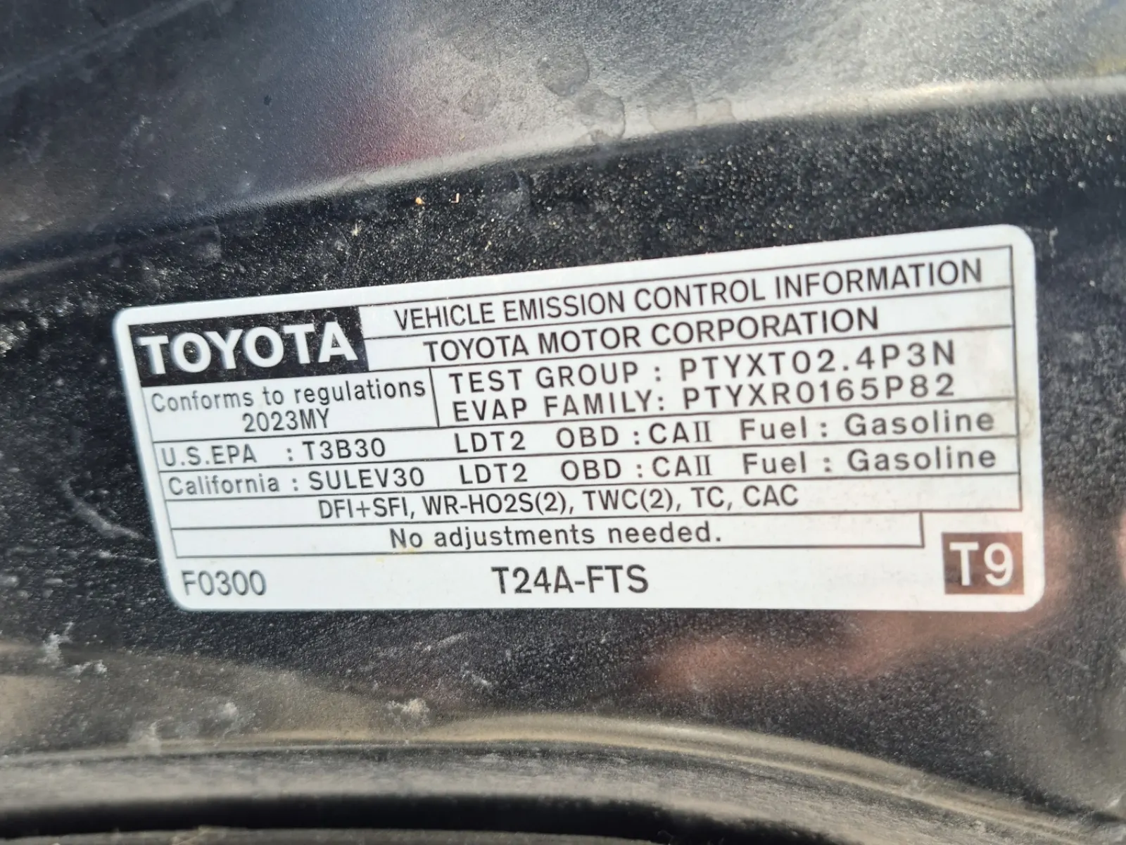 Emission Sticker Photo